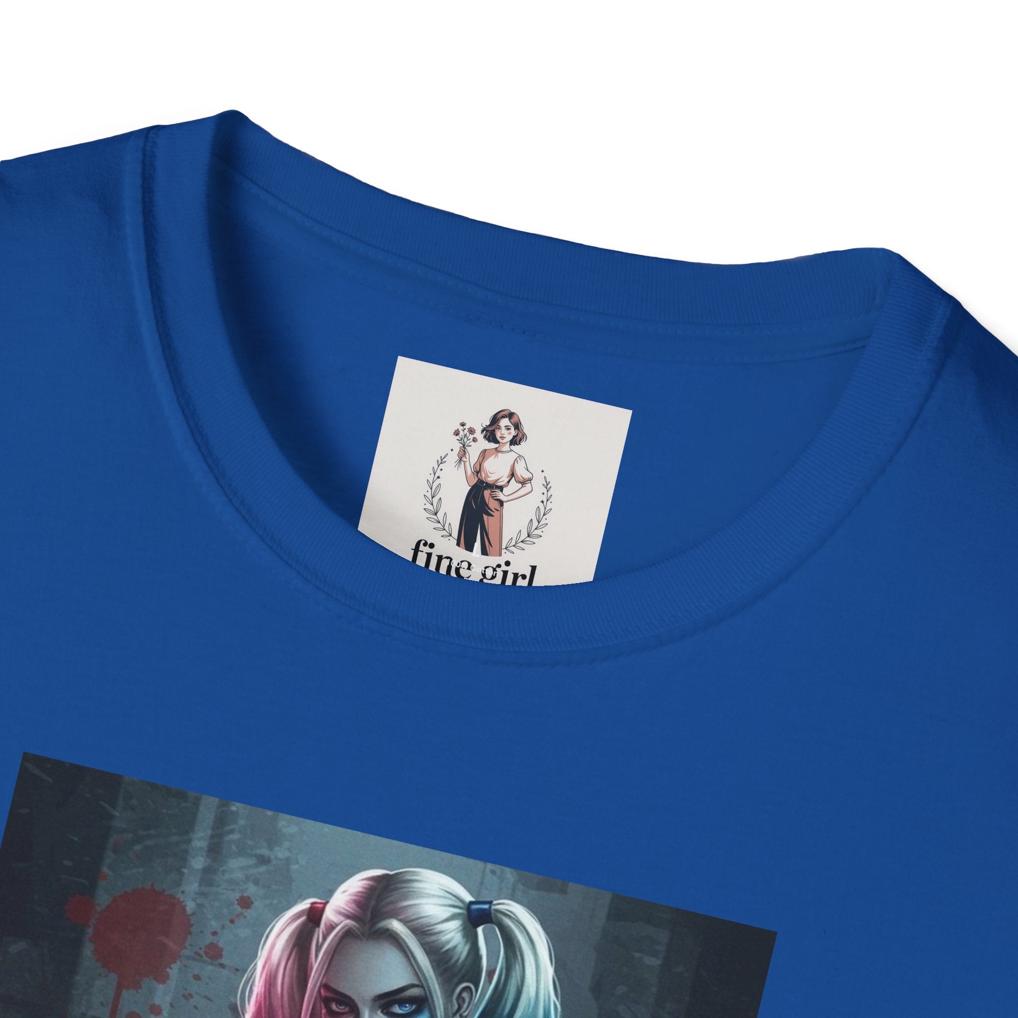 Haily Quinn Superhero Marvel Unisex Softstyle T-Shirt, Comic Book Tee, Graphic Novel Shirt, Geeky Clothing, Cosplay Costume Top