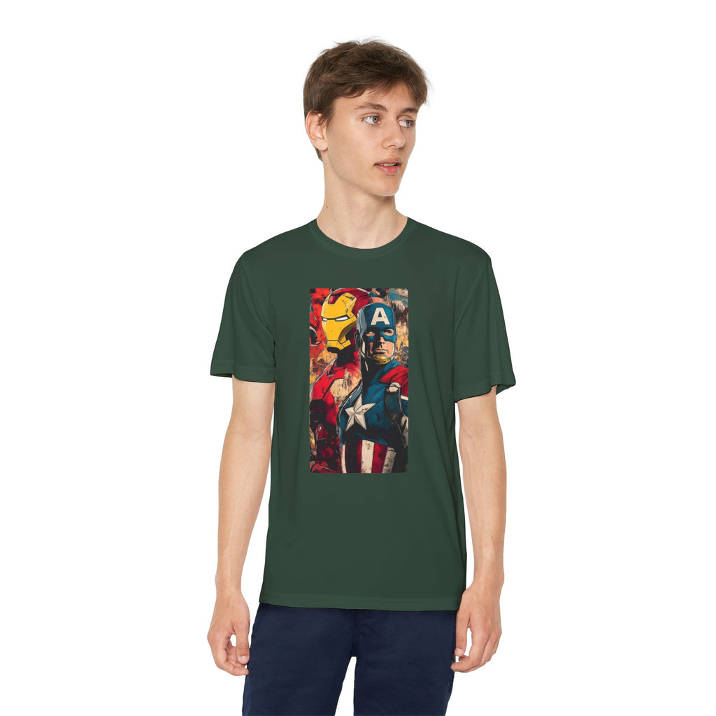 Advengers Youth T-Shirt Sports Graphic Tee, Cool Athletic Shirt for Kids, Perfect for Sports Events, Team Spirit