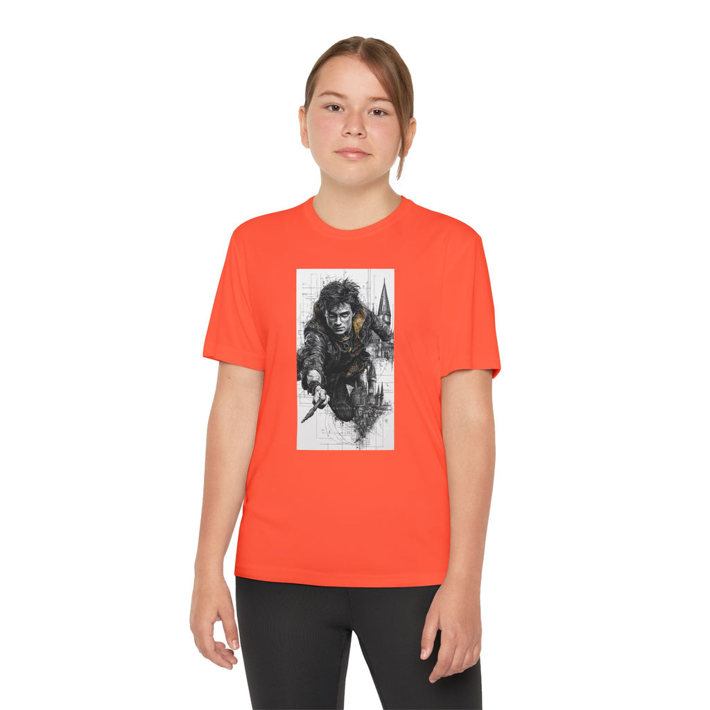 Youth Competitor Tee - Harry Potter, Wizard School Shirt, Magical Kids Top, Hogwarts Fan Gift, Sorcerer's Stone T-Shirt