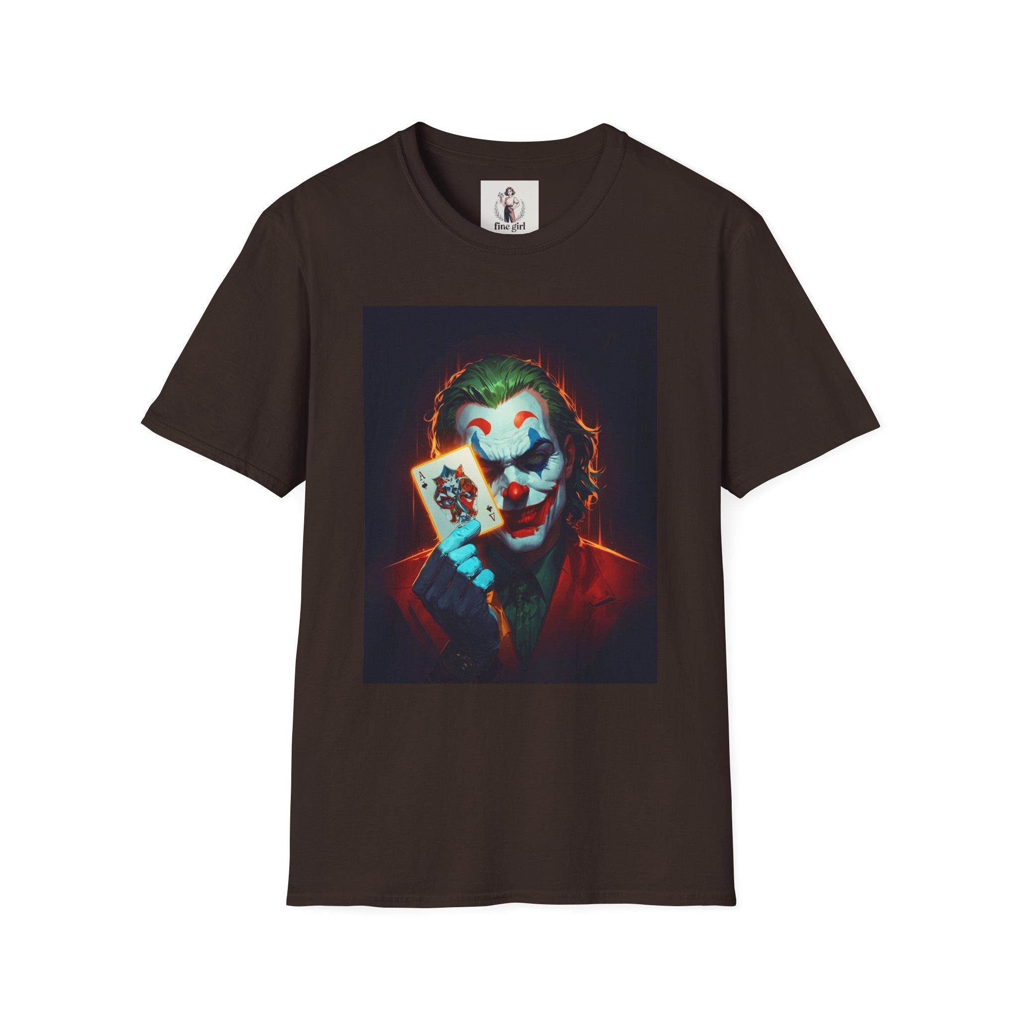 The Joker Superhero Marvel Unisex Softstyle T-Shirt, Comic Book Tee, Geeky Clothing, Cosplay Costume Top