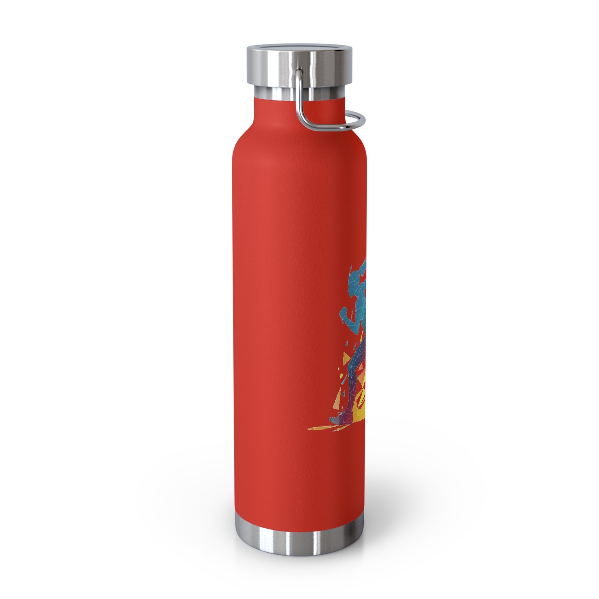 Woman Running Copper Insulated Water Bottle