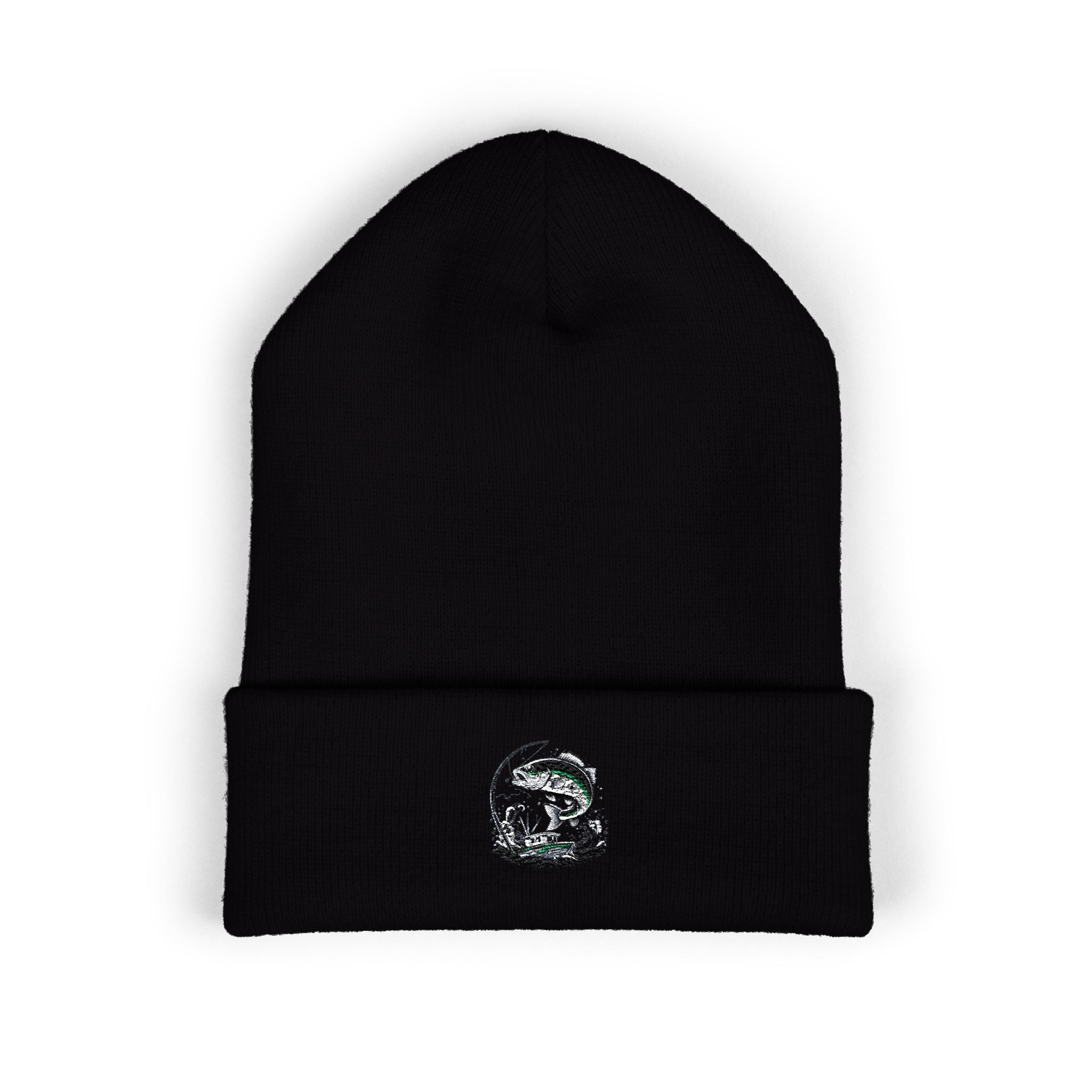 Beanie, Fishing Embroidered Winter Hat, Fisherman Beanie, Outdoor Sports Cap, Knit Beanie, Angler Gift, Fishing Trip Apparel