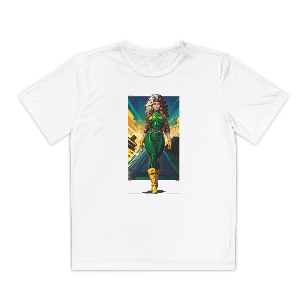 Superhero Youth T-Shirt Sports Graphic Tee, Cool Athletic Shirt for Kids