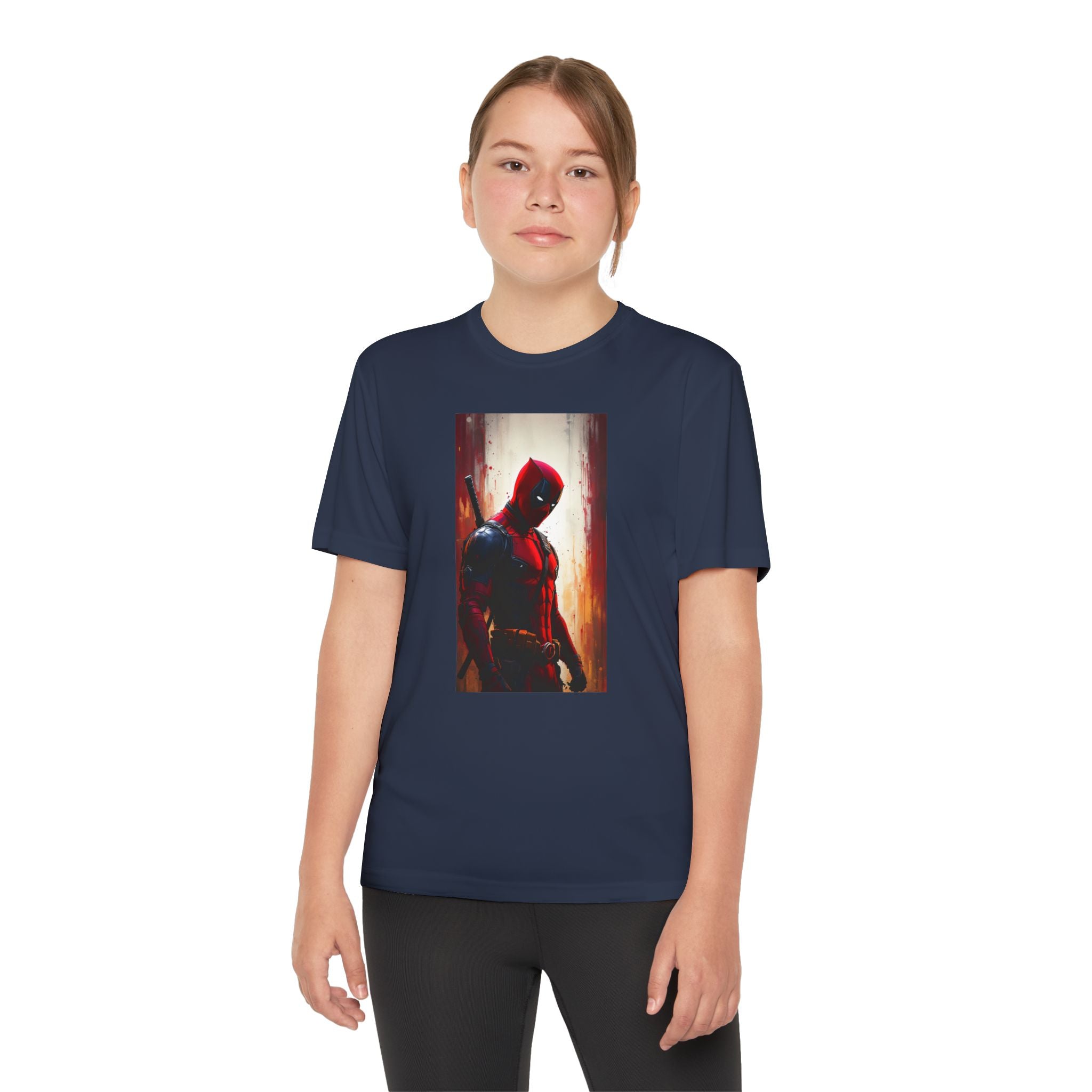 Deadpool Superhero Marvel Patriotic, Kids Graphic T-Shirt, Boys Hero Top, Girls Comic Book Clothing, Birthday