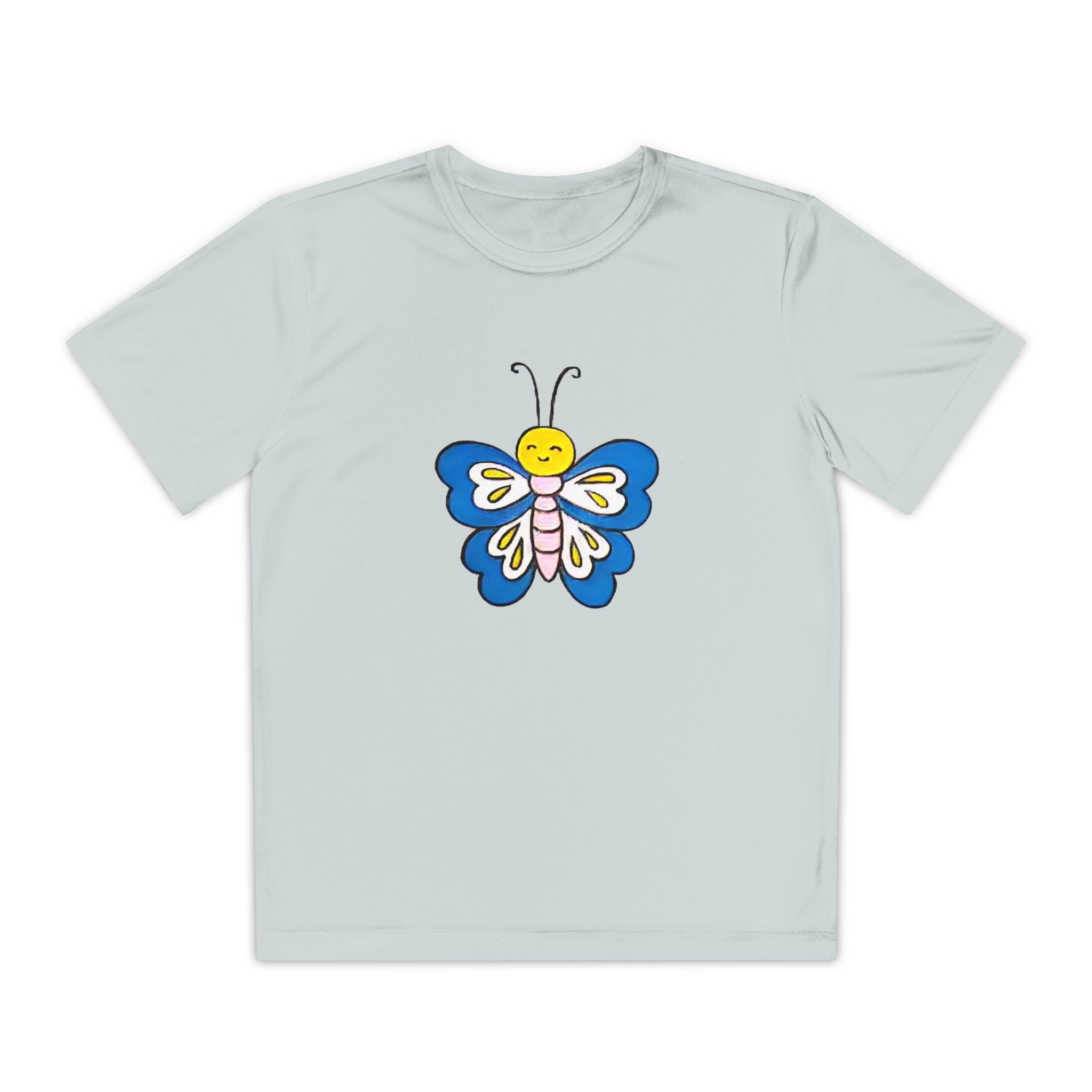 Butterffy Youth T-Shirt Sports Graphic Tee, Cool Athletic Shirt for Kids, Perfect for Sports Events, Team Spirit