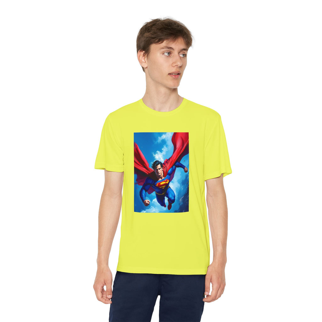 Superman Superhero Marvel T-Shirt, Youth Competitor Tee,  Kids Comic Book Hero Top, Children's Graphic Tee, Youth Super Power T-Shirt