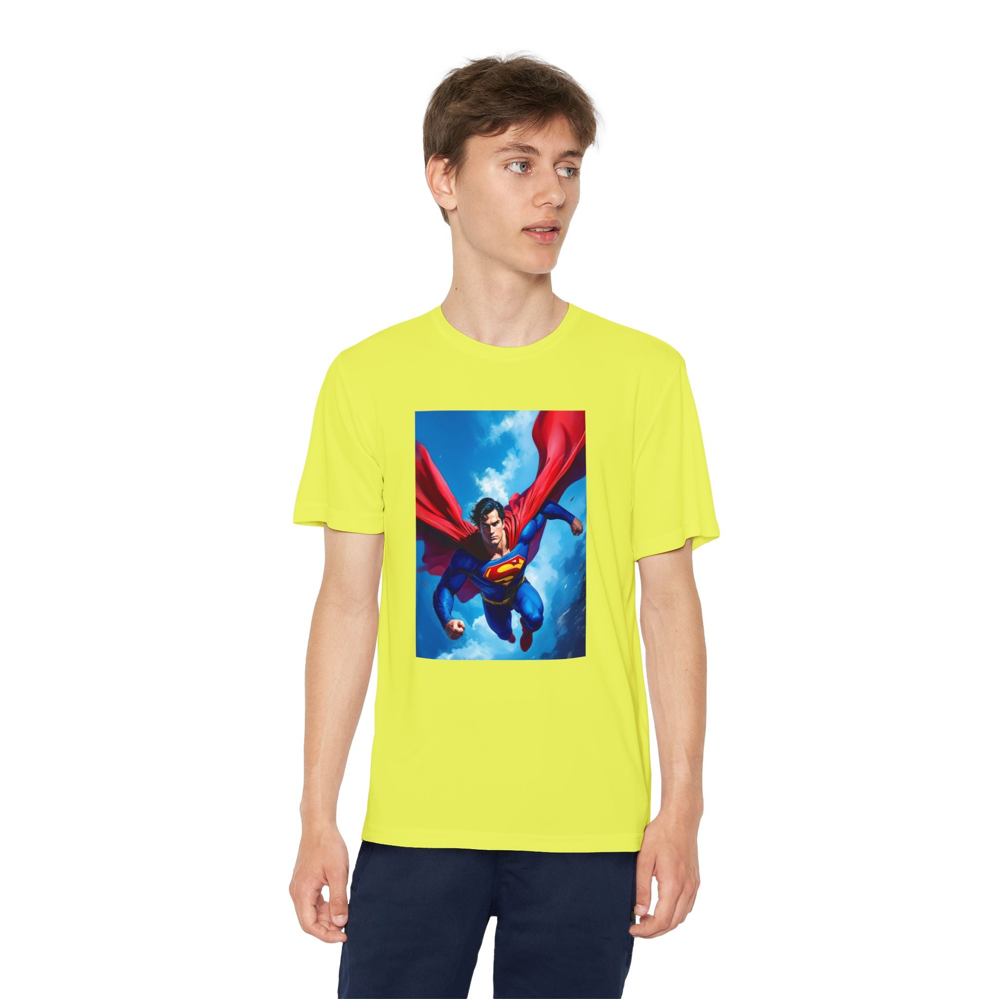 Superman Superhero Marvel T-Shirt, Youth Competitor Tee,  Kids Comic Book Hero Top, Children's Graphic Tee, Youth Super Power T-Shirt