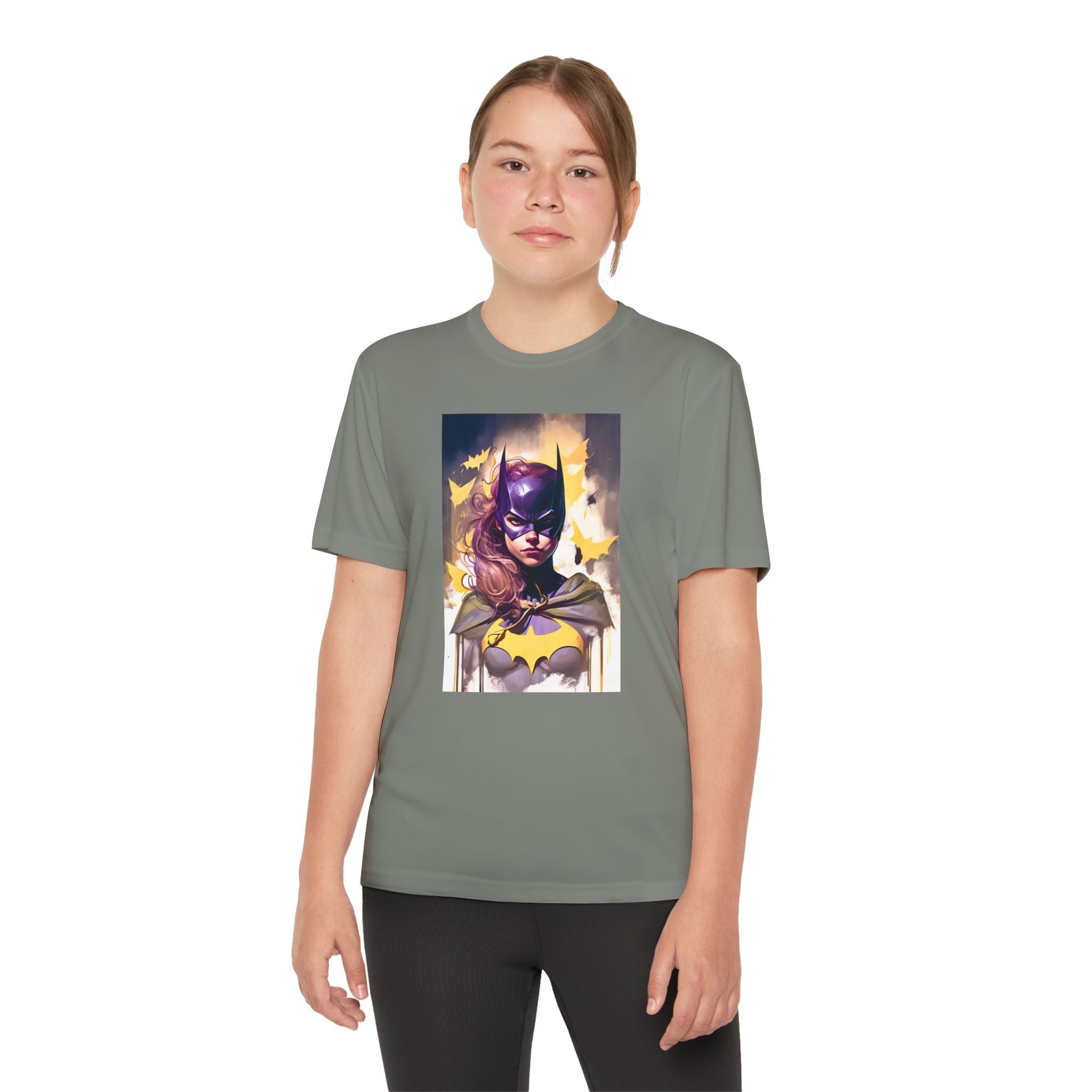 Superhero Youth T-Shirt Sports Graphic Tee, Cool Athletic Shirt for Kids