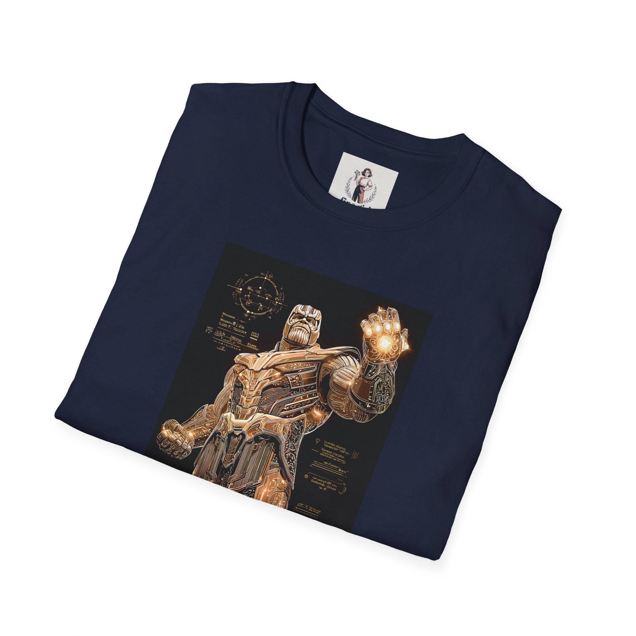 Thanos Superhero Marvel Unisex Softstyle T-Shirt, Comic Book Tee, Geeky Clothing, Cosplay Costume Top