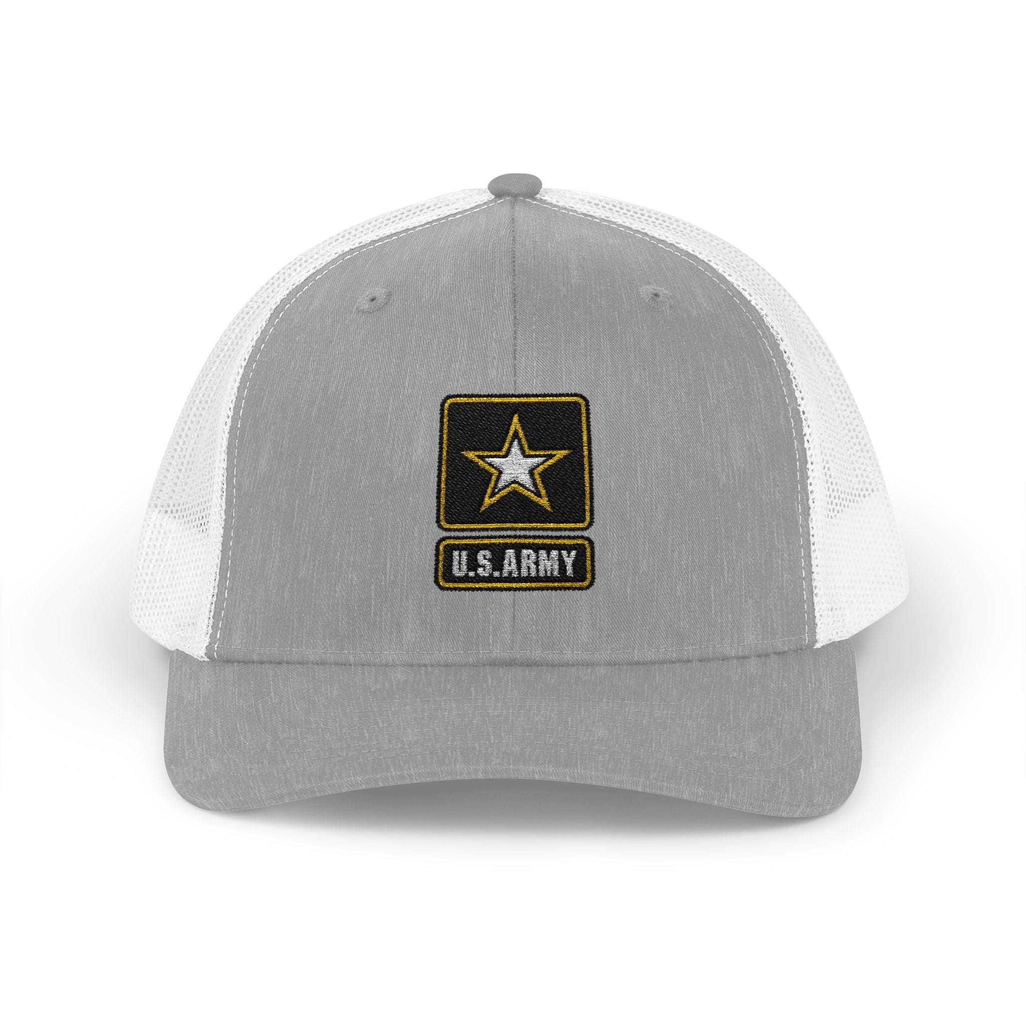 US Army Snapback Trucker Cap with Thin Red Line Design, Ideal for First Responders, Supportive Gifts, Memorials, Everyday Wear