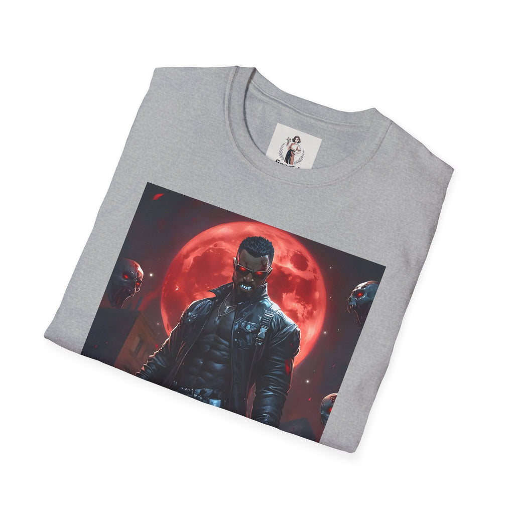 Blade Superhero Marvel Unisex Softstyle T-Shirt, Comic Book Tee, Geeky Clothing, Cosplay Costume Top