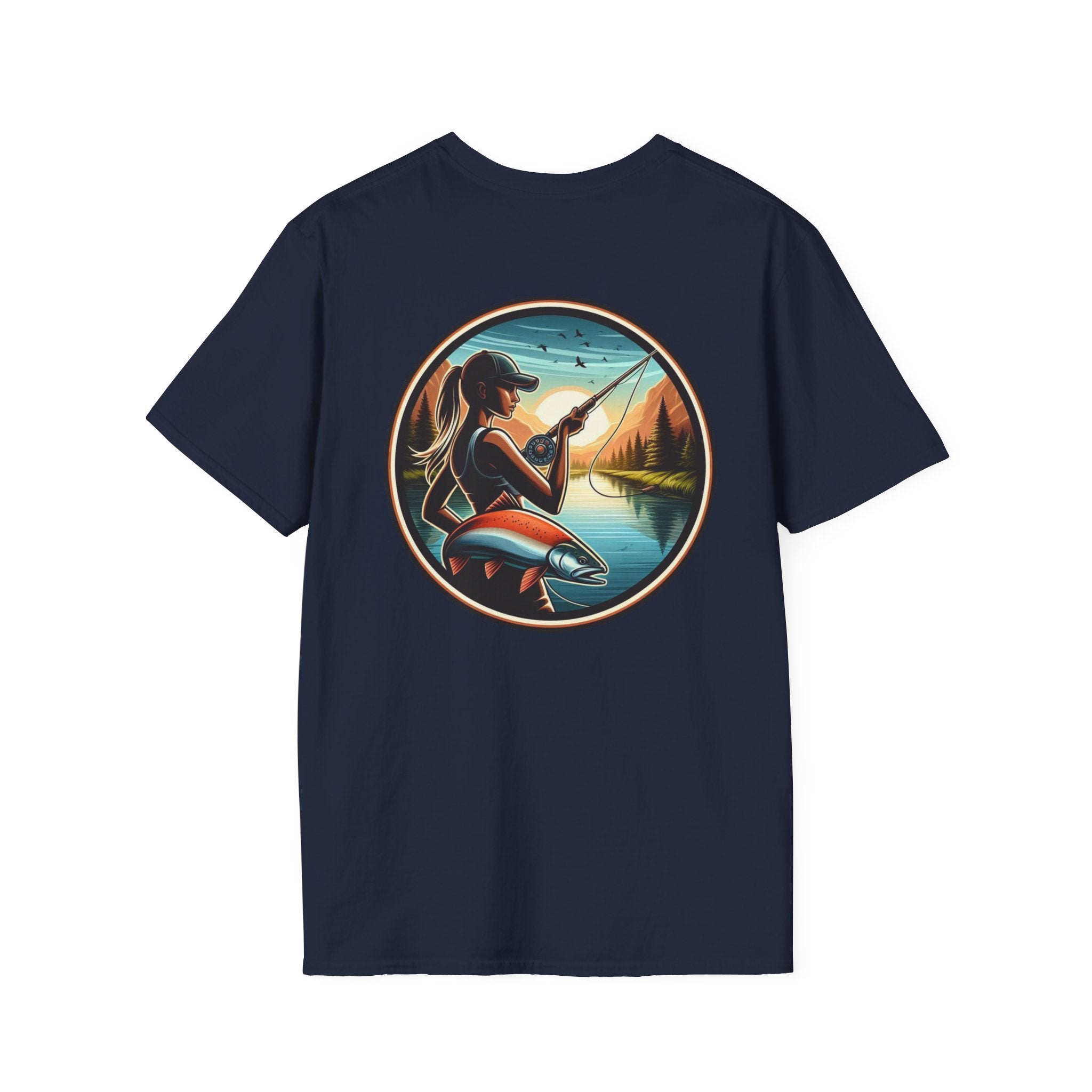 Patriotic Fishing t-shirt, American Flag Tee, 4th of July Shirt, USA Independence Day Top, Patriotic Graphic Tee, Unisex Patriotic