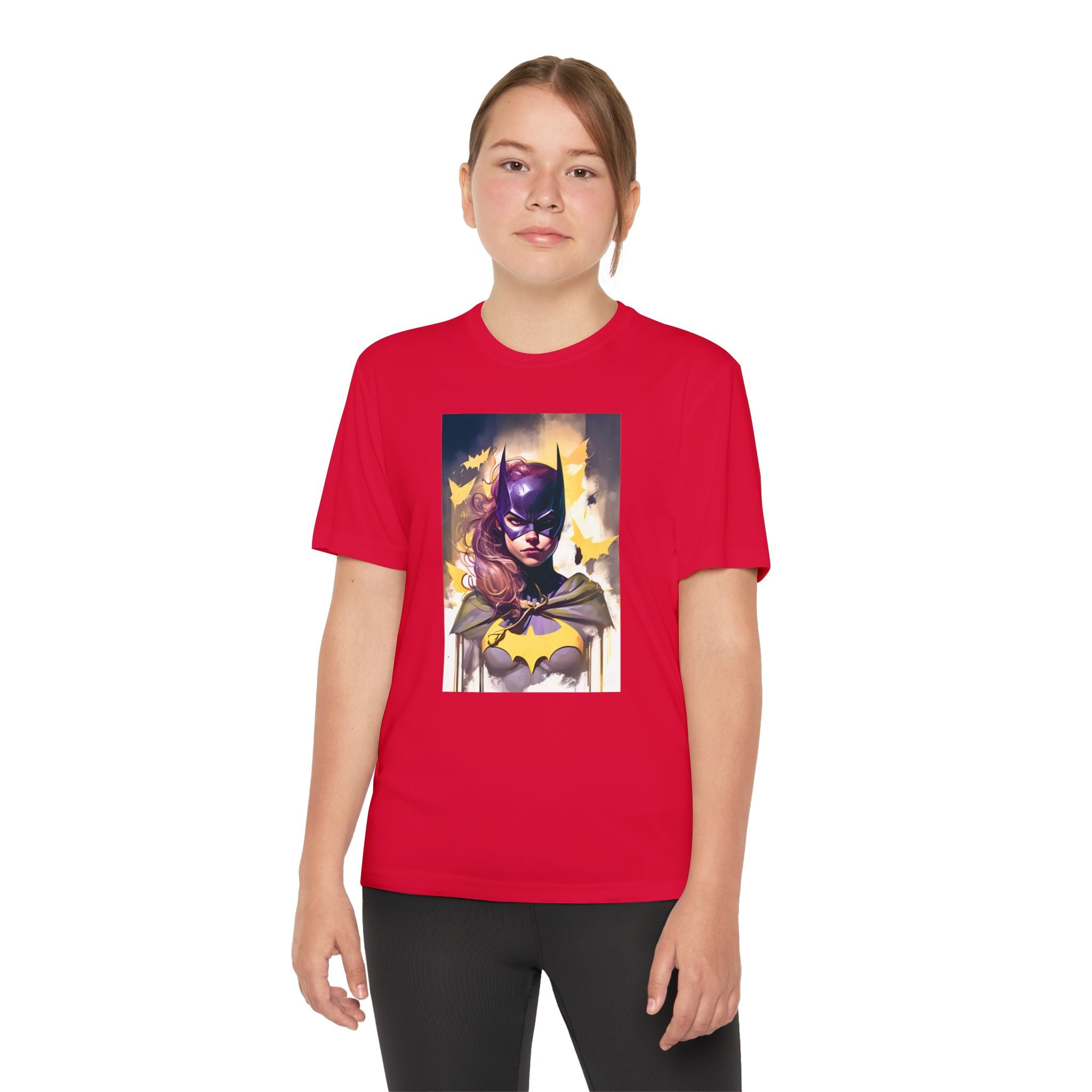 Superhero Youth T-Shirt Sports Graphic Tee, Cool Athletic Shirt for Kids