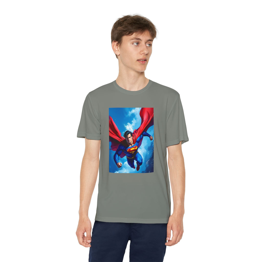 Superman Superhero Marvel T-Shirt, Youth Competitor Tee,  Kids Comic Book Hero Top, Children's Graphic Tee, Youth Super Power T-Shirt