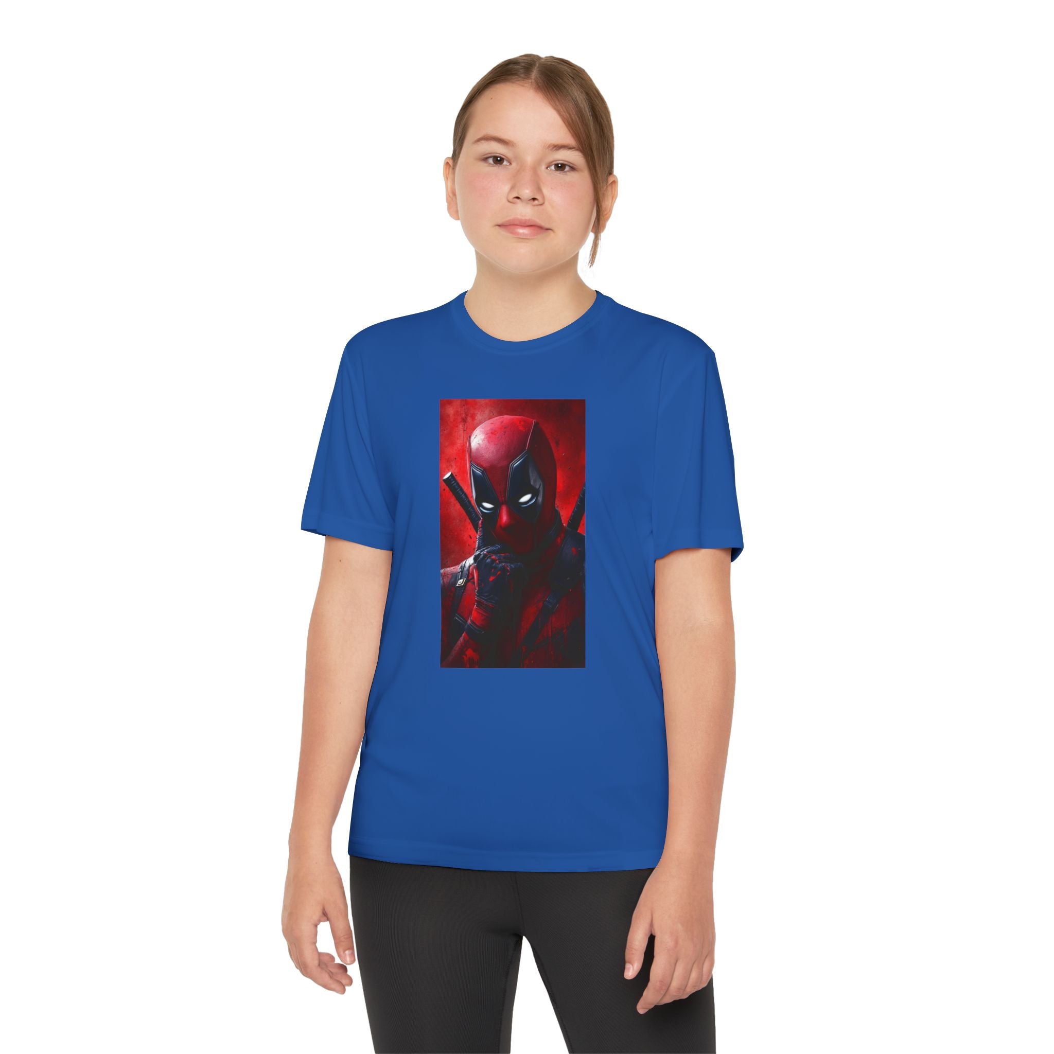 Deadpool Superhero Marvel Patriotic, Kids Graphic T-Shirt, Boys Hero Top, Girls Comic Book Clothing, Birthday