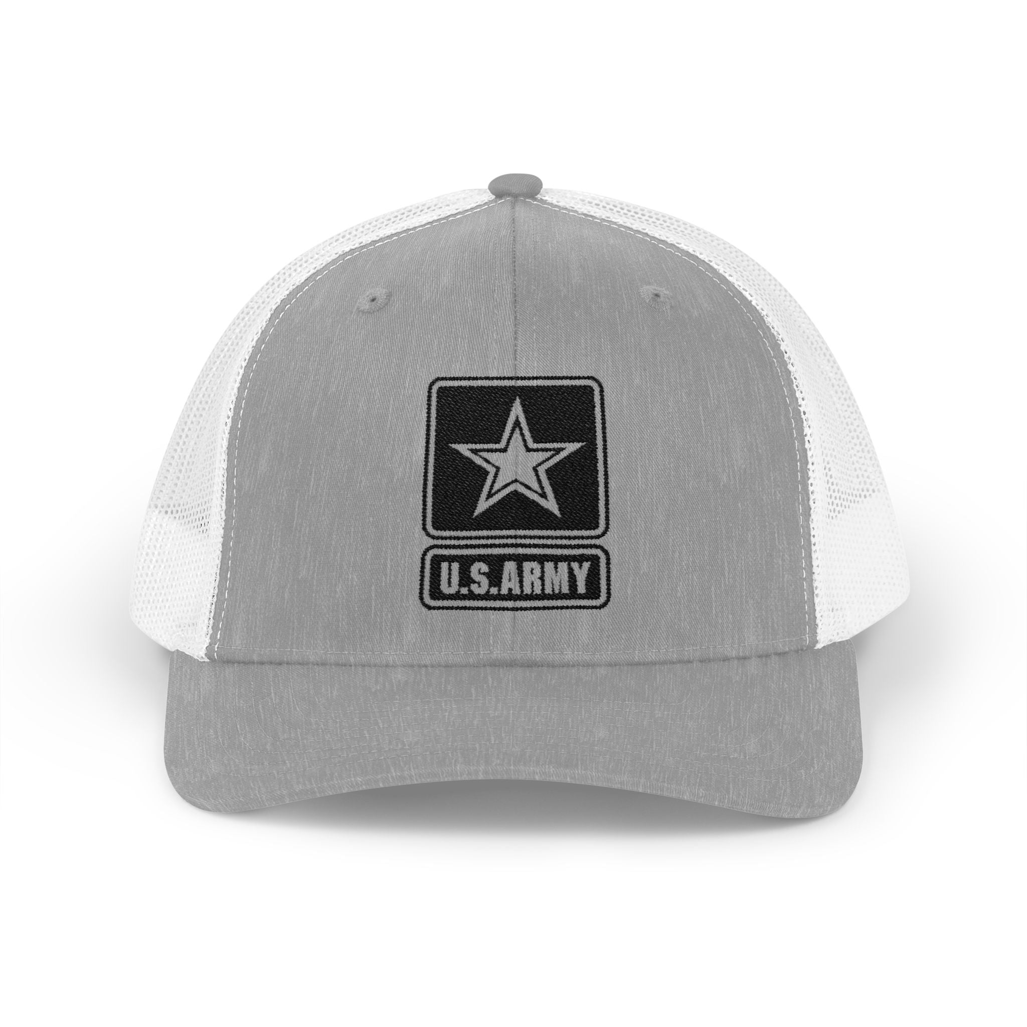 US Army Snapback Trucker Cap with Thin Red Line Design, Ideal for First Responders, Supportive Gifts, Memorials, Everyday Wear