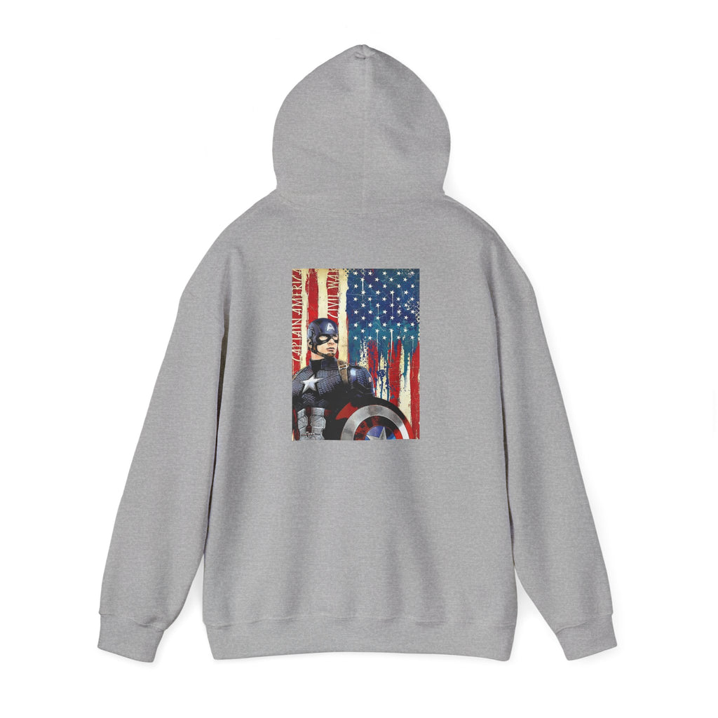 Hooded Sweatshirt - Captain America Design