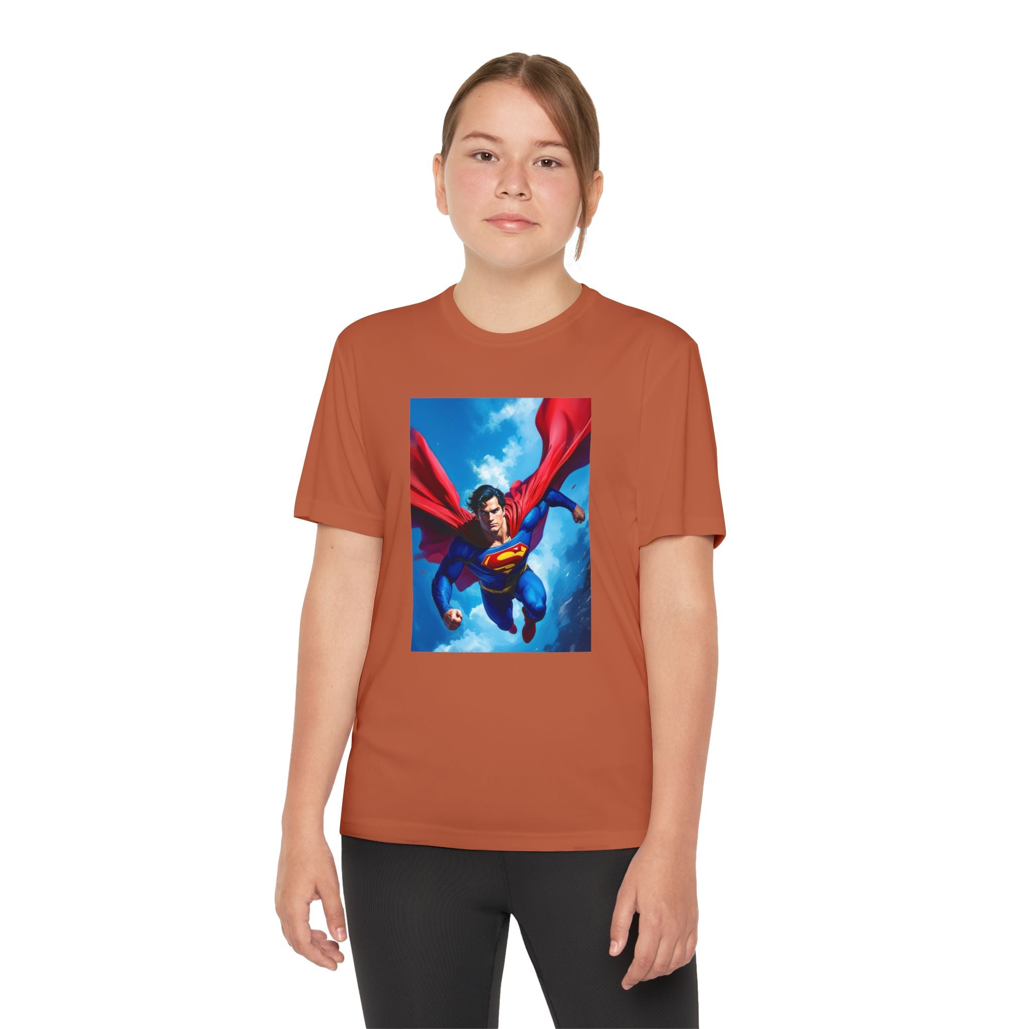 Superman Superhero Marvel T-Shirt, Youth Competitor Tee,  Kids Comic Book Hero Top, Children's Graphic Tee, Youth Super Power T-Shirt