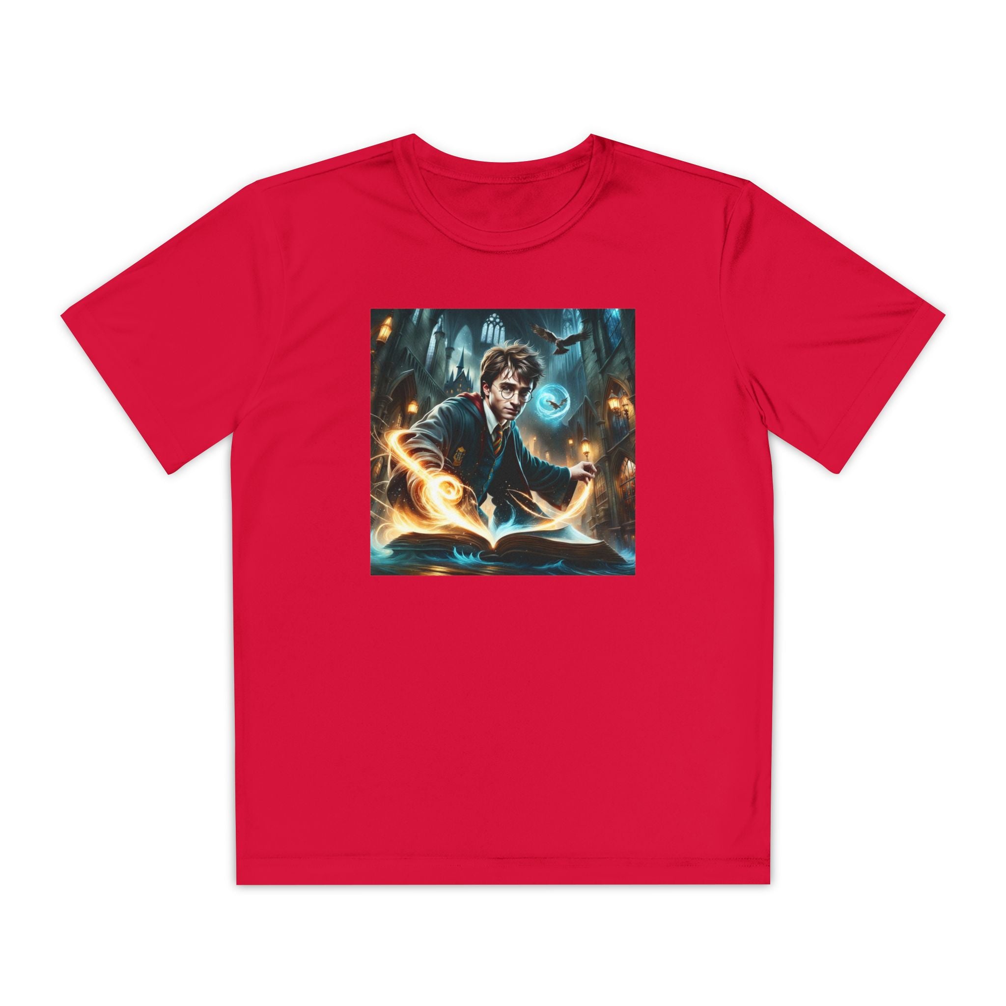 Youth Competitor Tee - Harry Potter, Wizard School Shirt, Magical Kids Top, Hogwarts Fan Gift, Sorcerer's Stone T-Shirt