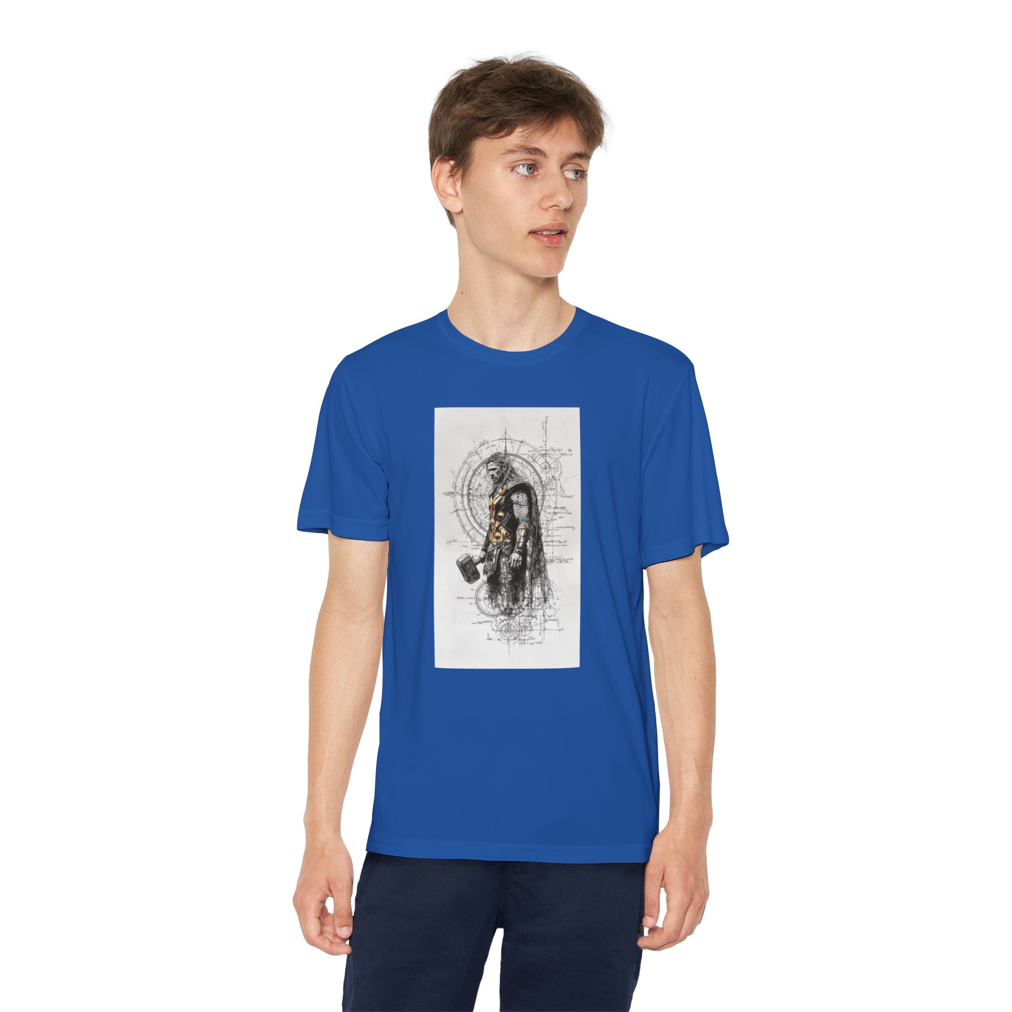 Superhero Youth T-Shirt Sports Graphic Tee, Cool Athletic Shirt for Kids