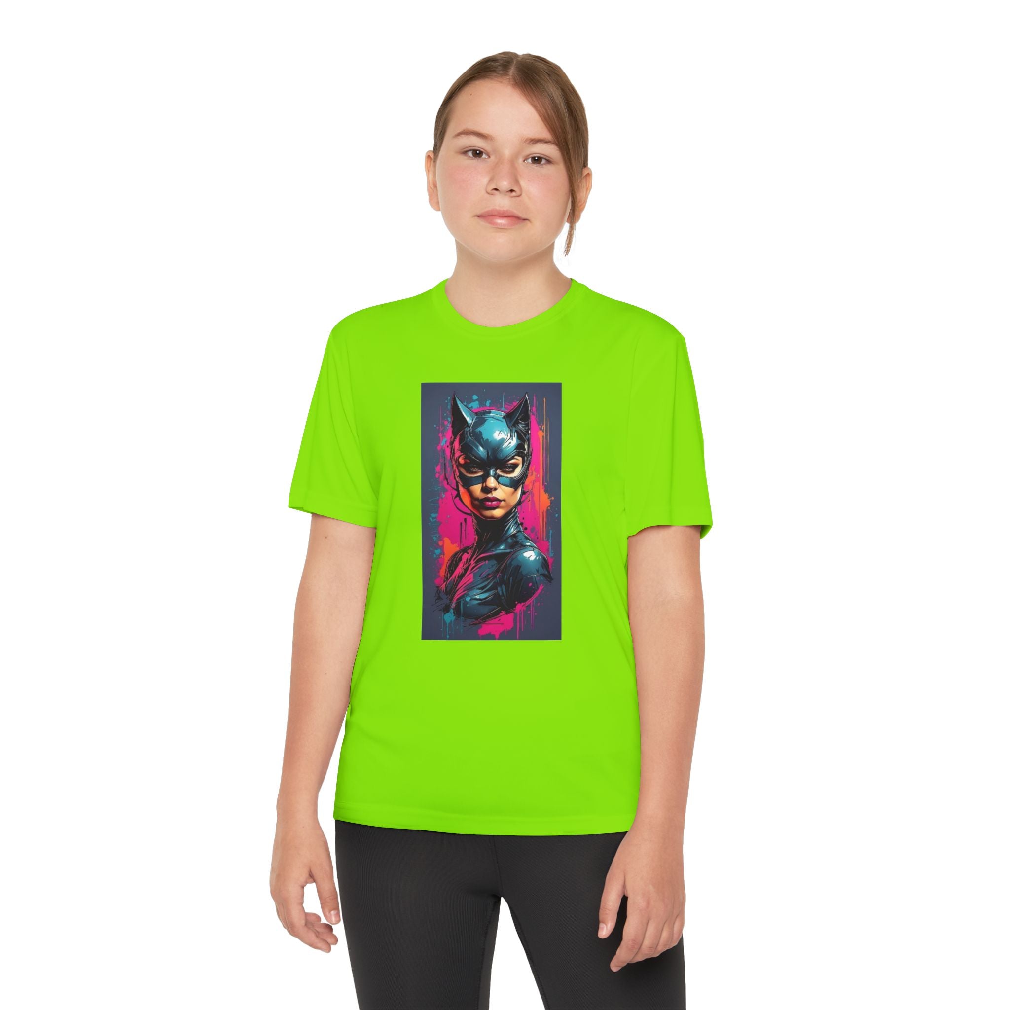 Superhero Youth T-Shirt Sports Graphic Tee, Cool Athletic Shirt for Kids