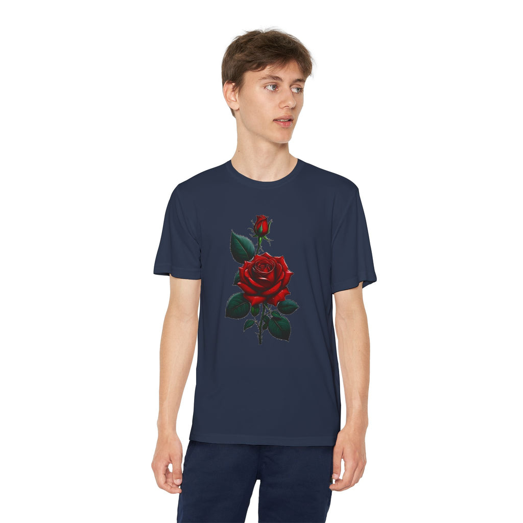Flower Youth Tshirt, Girls Floral Tee, Kids Spring Shirt, Children's Botanical Top, Teen Blossom T-Shirt