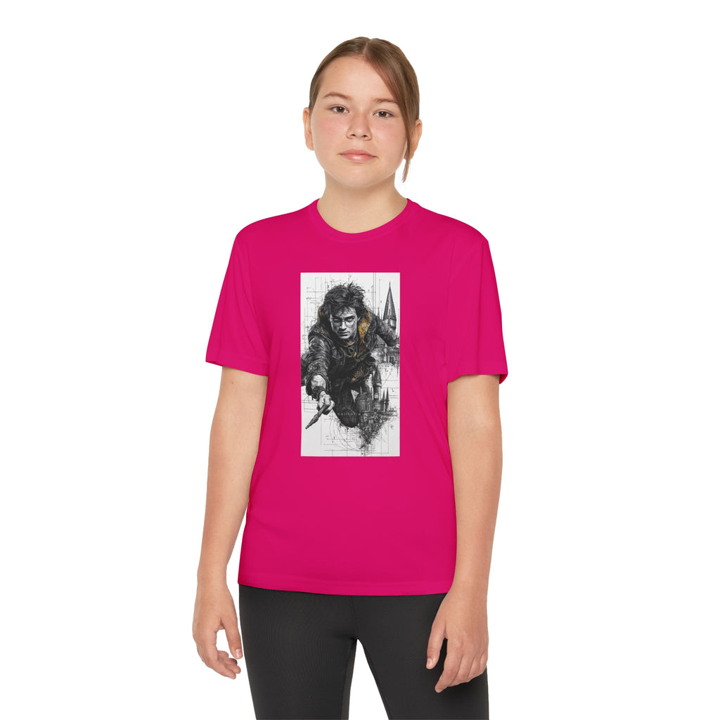 Youth Competitor Tee - Harry Potter, Wizard School Shirt, Magical Kids Top, Hogwarts Fan Gift, Sorcerer's Stone T-Shirt