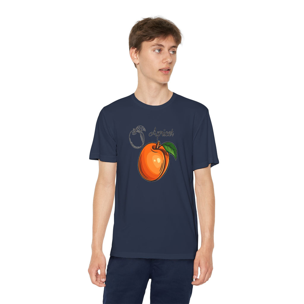 Apricot Youth T-Shirt Sports Graphic Tee, Cool Athletic Shirt for Kids, Perfect for Sports Events, Team Spirit