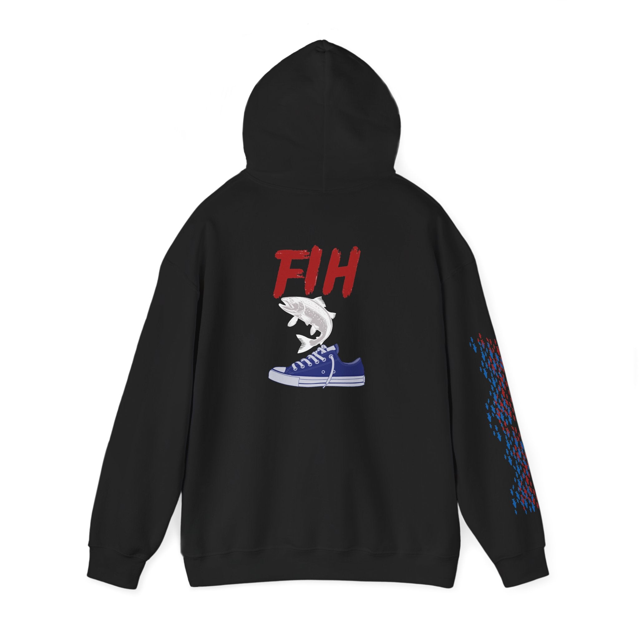 Fishing Patriotic Hoodie, American Flag Sweatshirt, Fisherman Gift, Outdoor Fishing Apparel, USA Pride Jumper