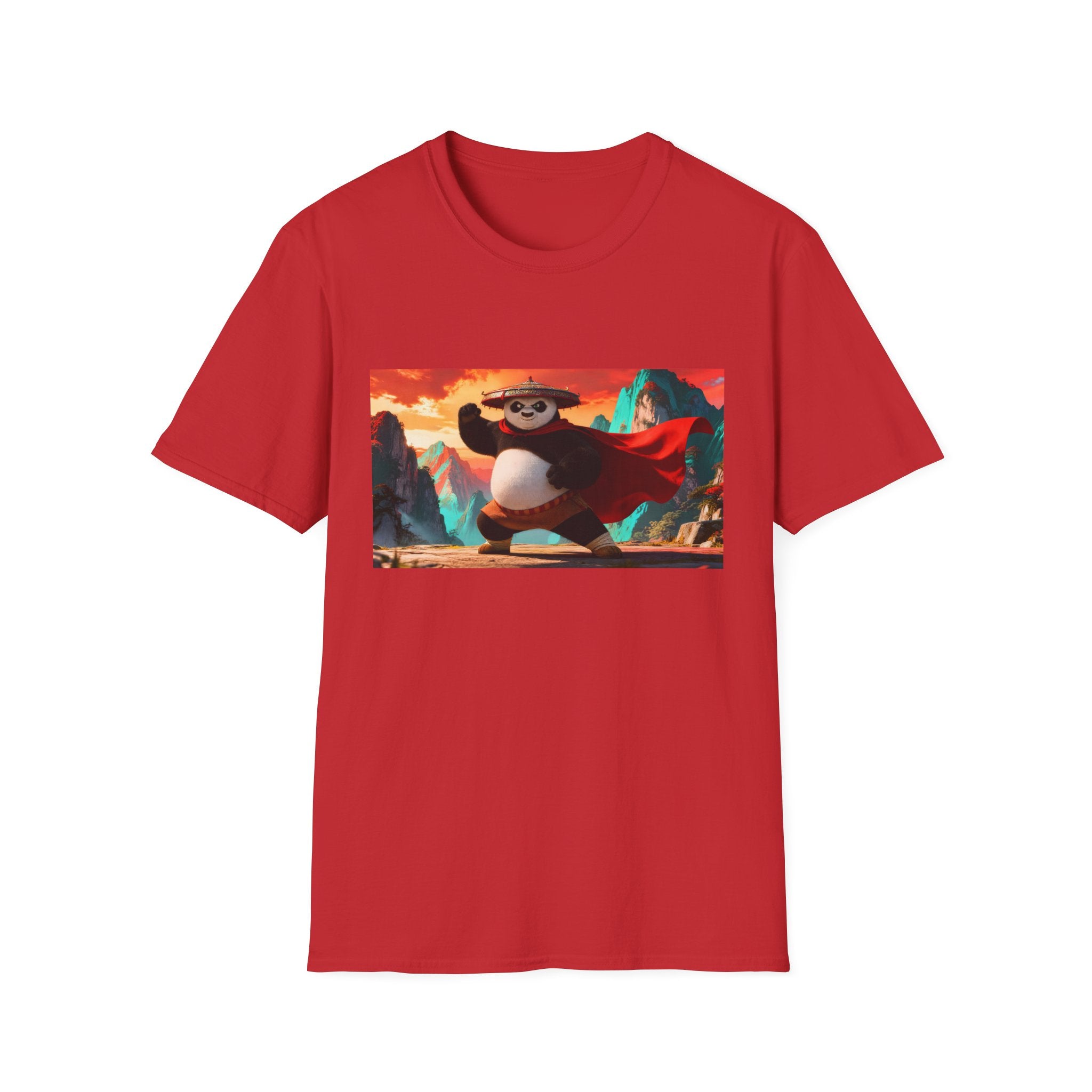 Kung Fu Panda Unisex Softstyle T-Shirt, DreamWorks Animation Youth Competitor Tee, Graphic Tee, Movie Fan Gift, Cult Classic Shirt, Comfy