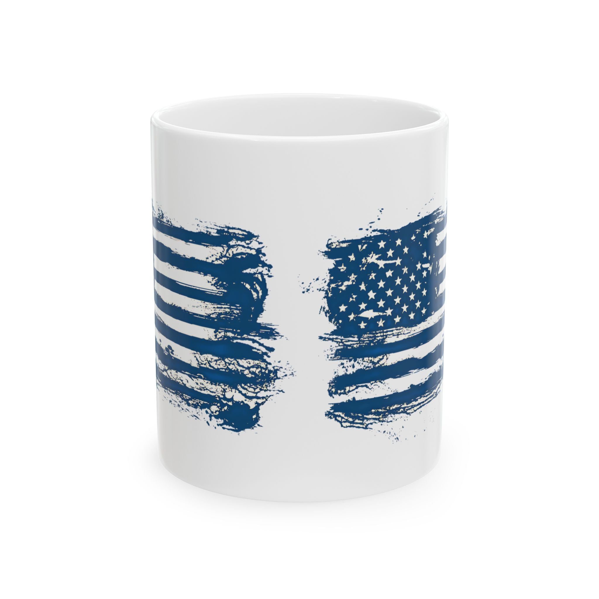 USA Blue Flag Patriotic Coffee & Tea Mug