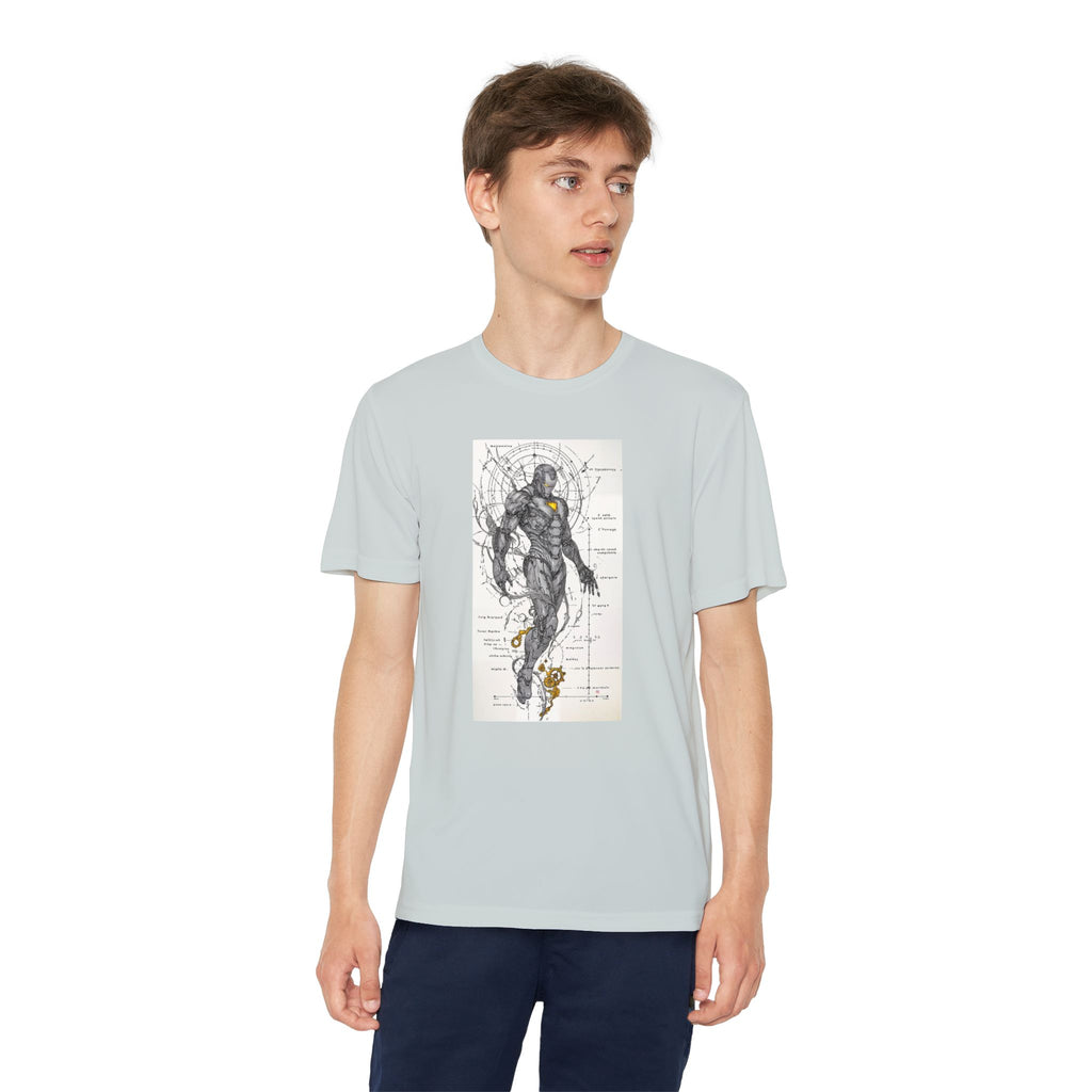 Superhero Youth T-Shirt Sports Graphic Tee, Cool Athletic Shirt for Kids