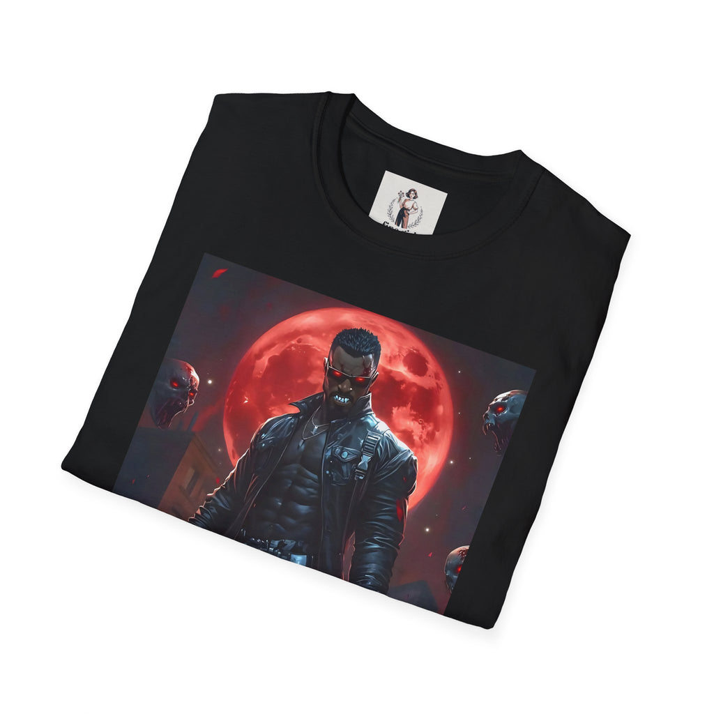 Blade Superhero Marvel Unisex Softstyle T-Shirt, Comic Book Tee, Geeky Clothing, Cosplay Costume Top