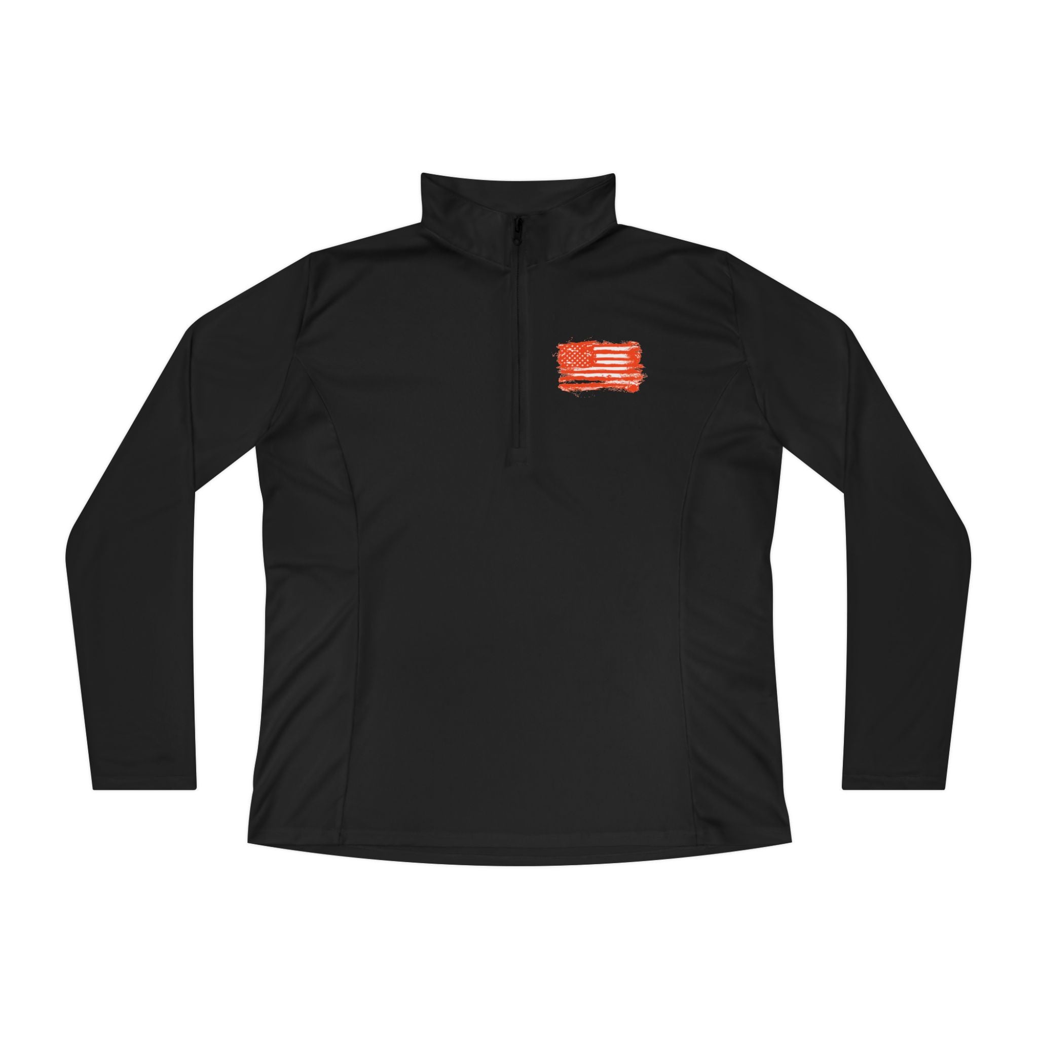 Ladies Quarter-Zip Pullover with Motivational Running Design, Athletic Apparel, Activewear, Sportswear, Fitness Gift, Running Top