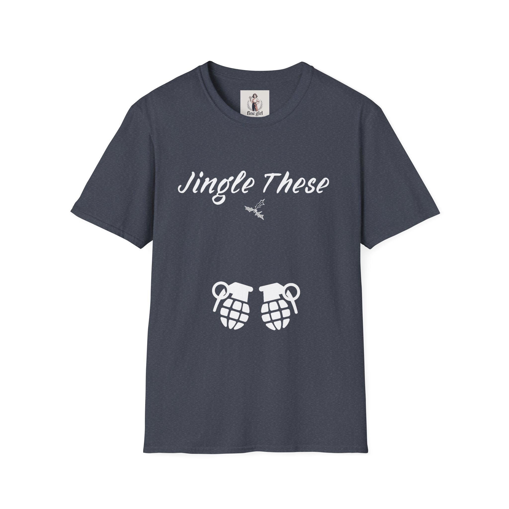 Jingle These Hand Grenades Christmas T-Shirt ~ Unisex Softstyle T-Shirt