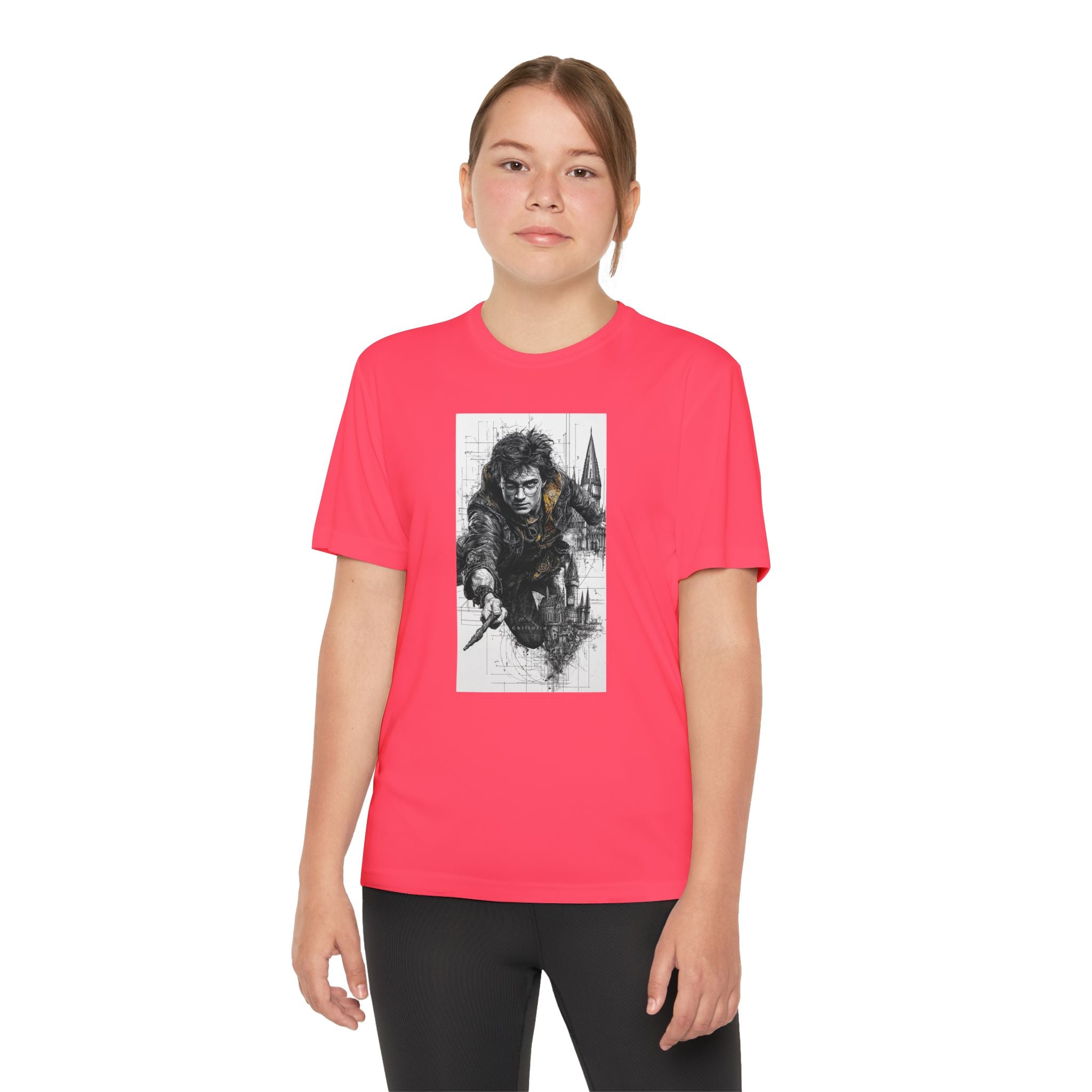 Youth Competitor Tee - Harry Potter, Wizard School Shirt, Magical Kids Top, Hogwarts Fan Gift, Sorcerer's Stone T-Shirt
