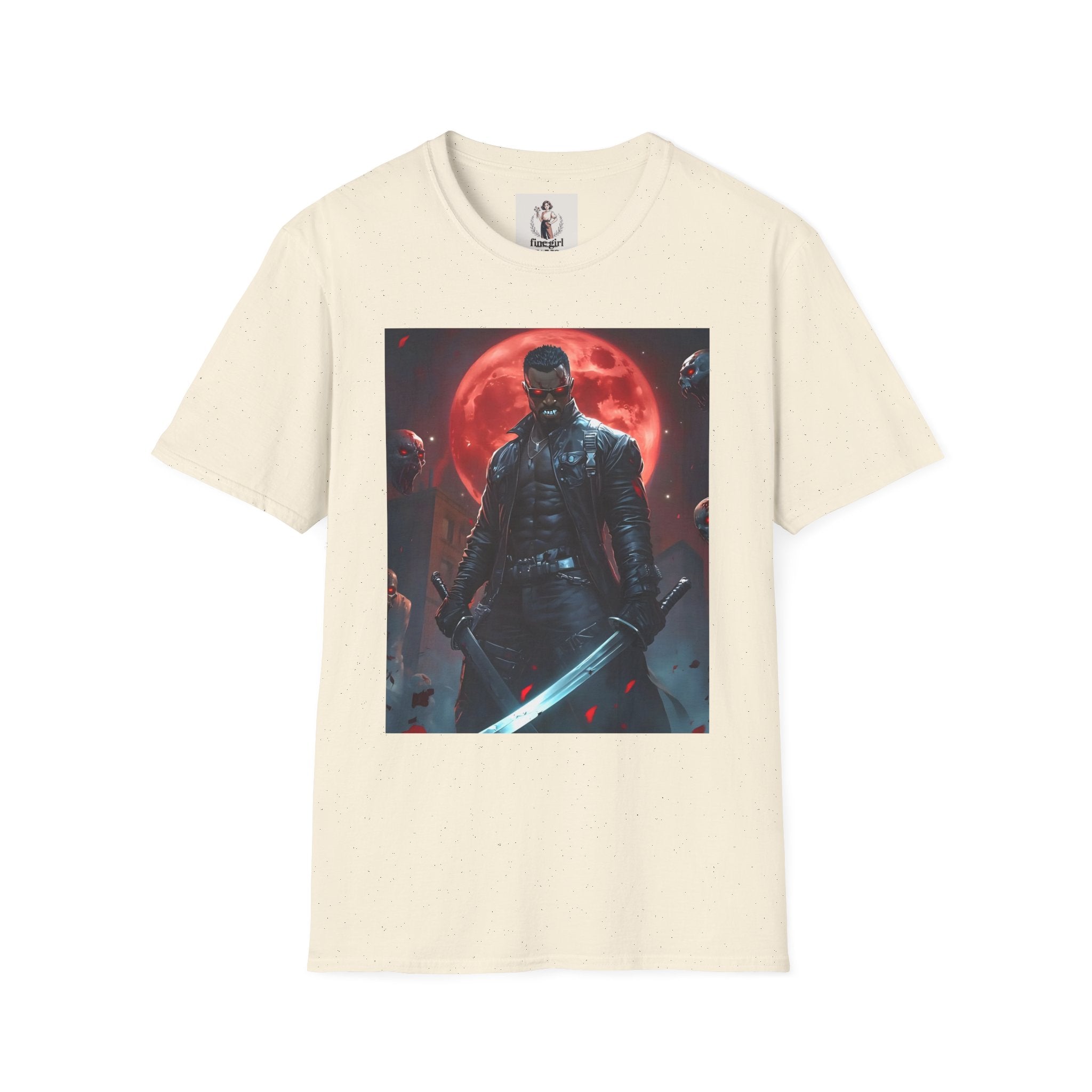 Blade Superhero Marvel Unisex Softstyle T-Shirt, Comic Book Tee, Geeky Clothing, Cosplay Costume Top