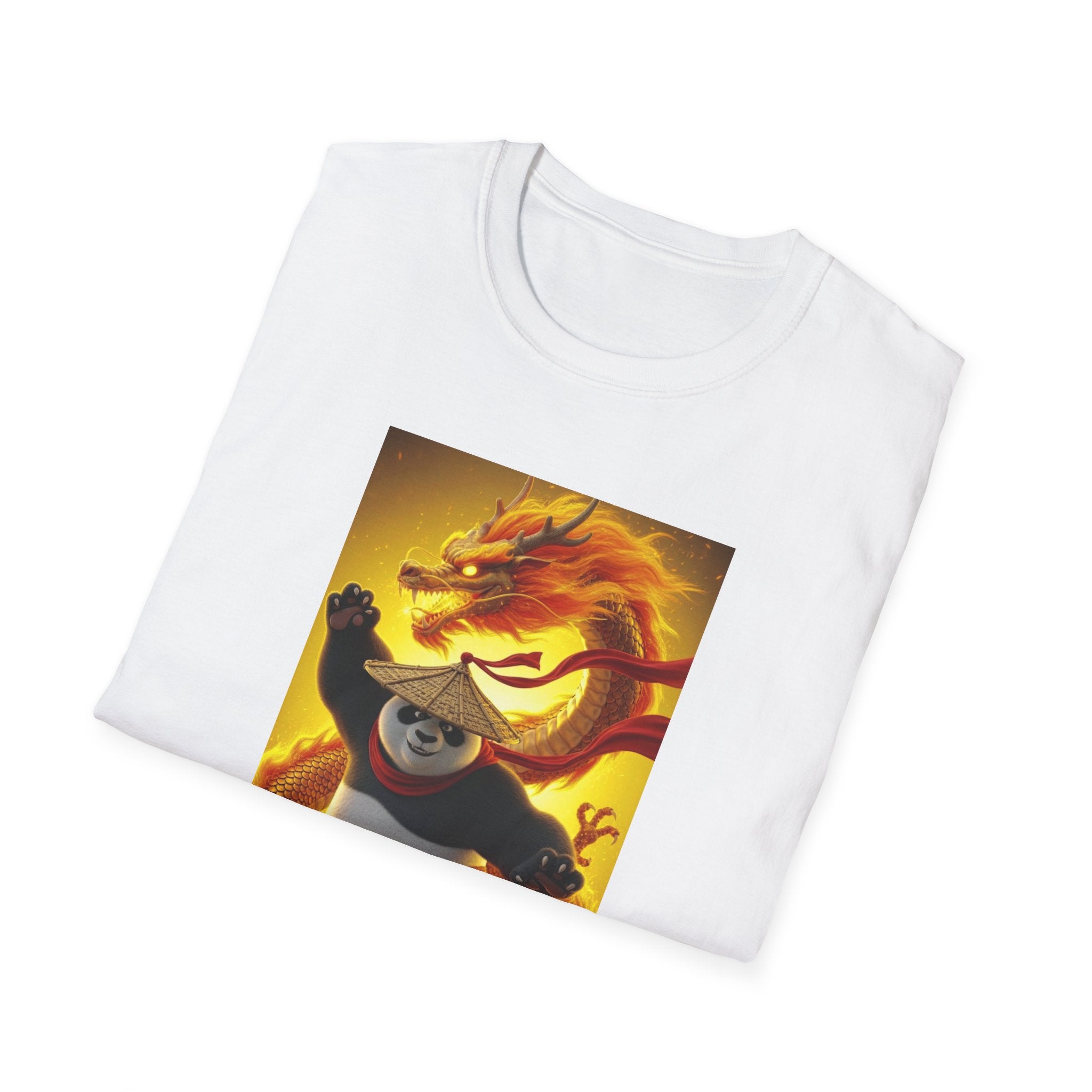 Kung Fu Panda Unisex Softstyle T-Shirt, DreamWorks Animation Youth Competitor Tee, Graphic Tee, Movie Fan Gift, Cult Classic Shirt, Comfy