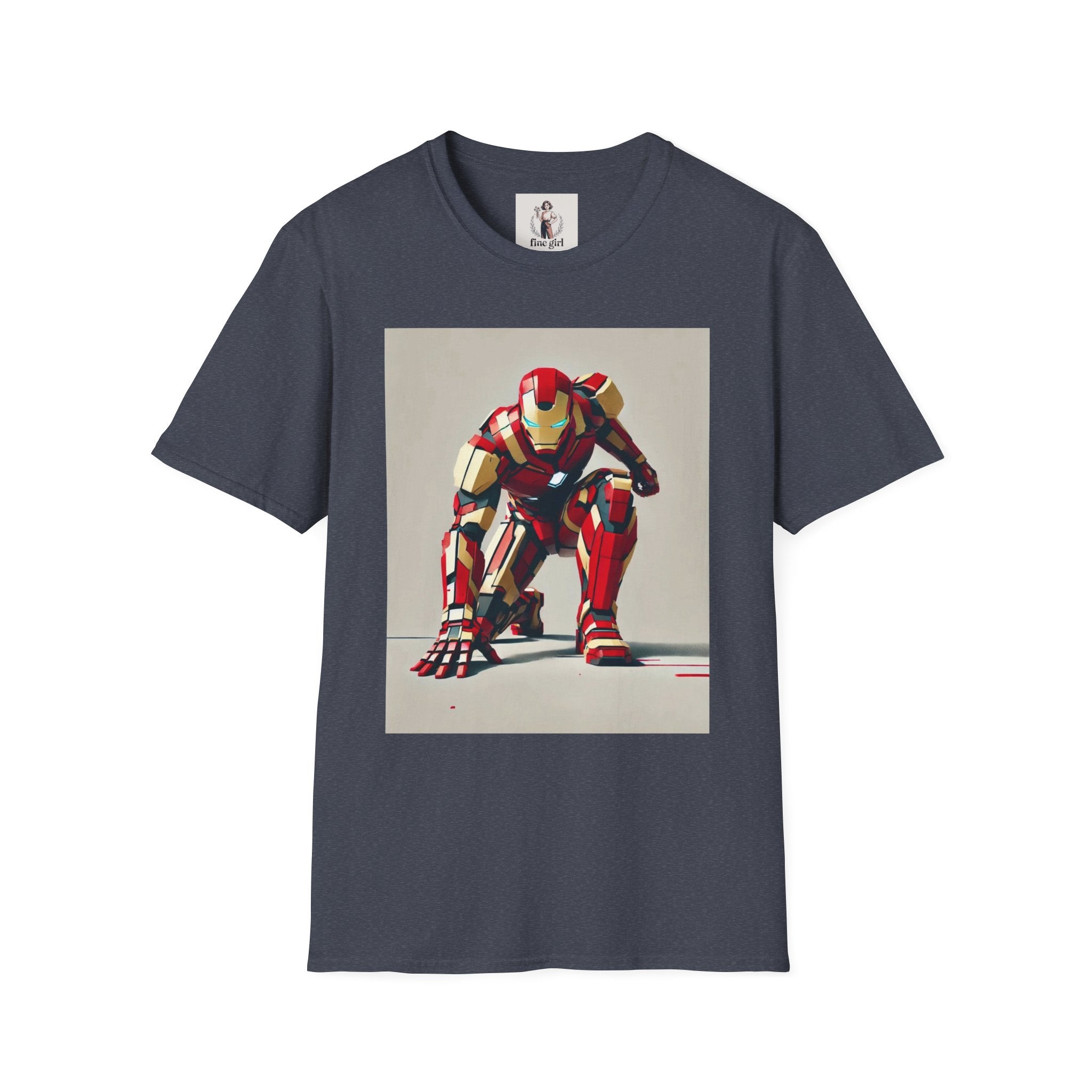 Ironman Superhero Marvel Unisex Softstyle T-Shirt, Comic Book Tee, Geeky Clothing, Cosplay Costume Top