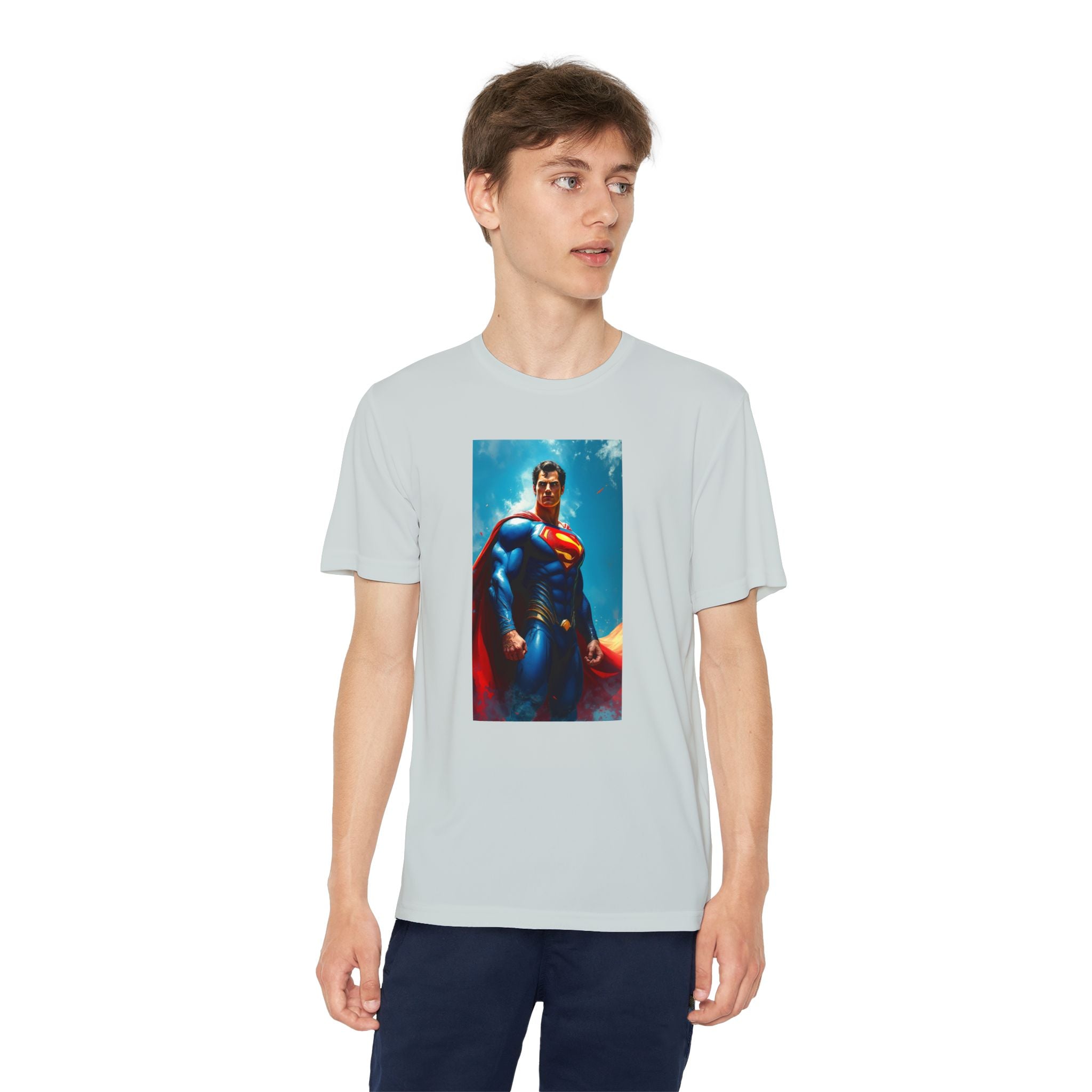 Superman Superhero Marvel T-Shirt, Youth Competitor Tee,  Kids Comic Book Hero Top, Children's Graphic Tee, Youth Super Power T-Shirt