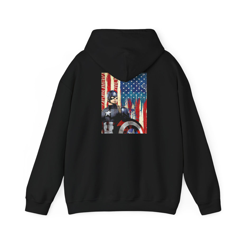 Hooded Sweatshirt - Captain America Design