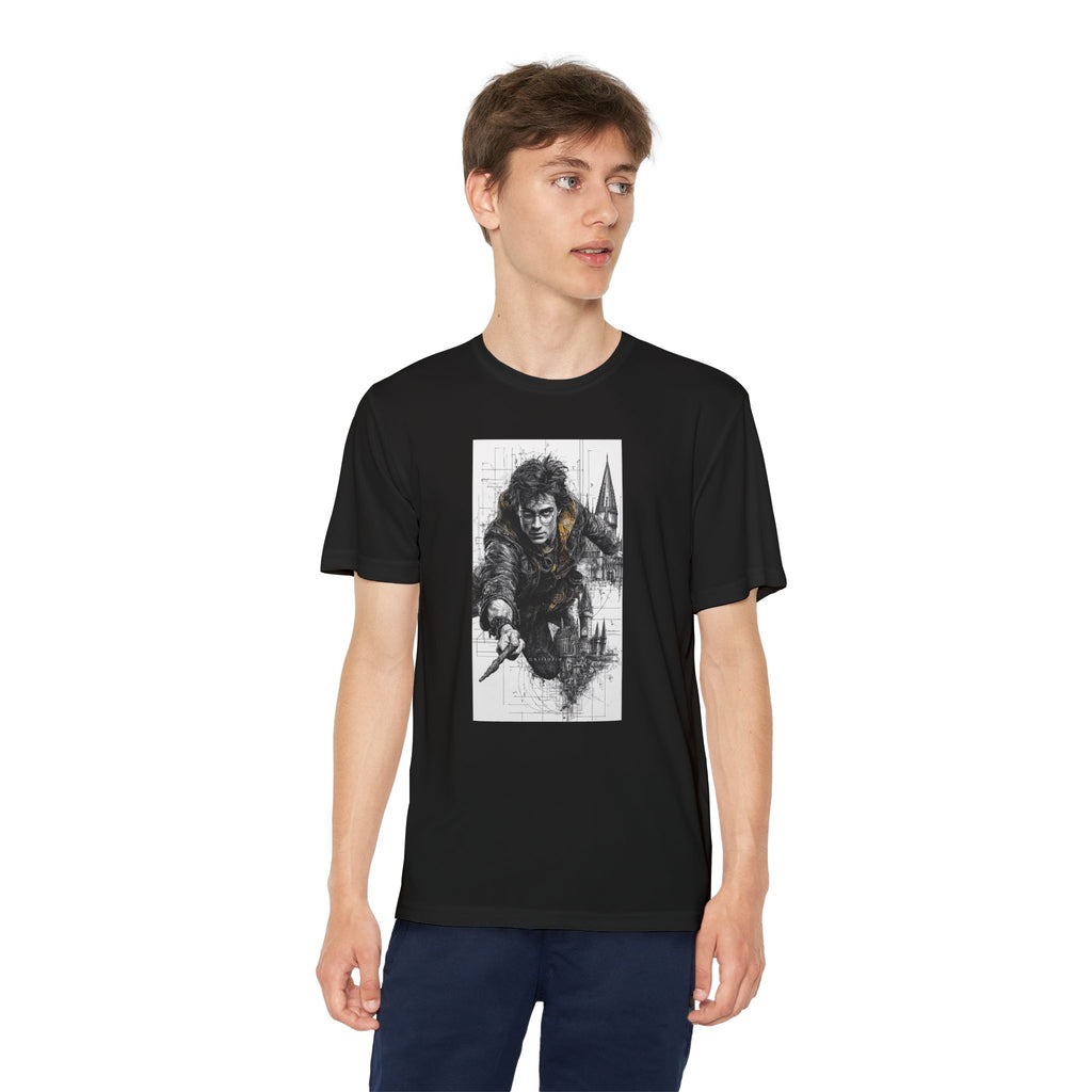 Youth Competitor Tee - Harry Potter, Wizard School Shirt, Magical Kids Top, Hogwarts Fan Gift, Sorcerer's Stone T-Shirt