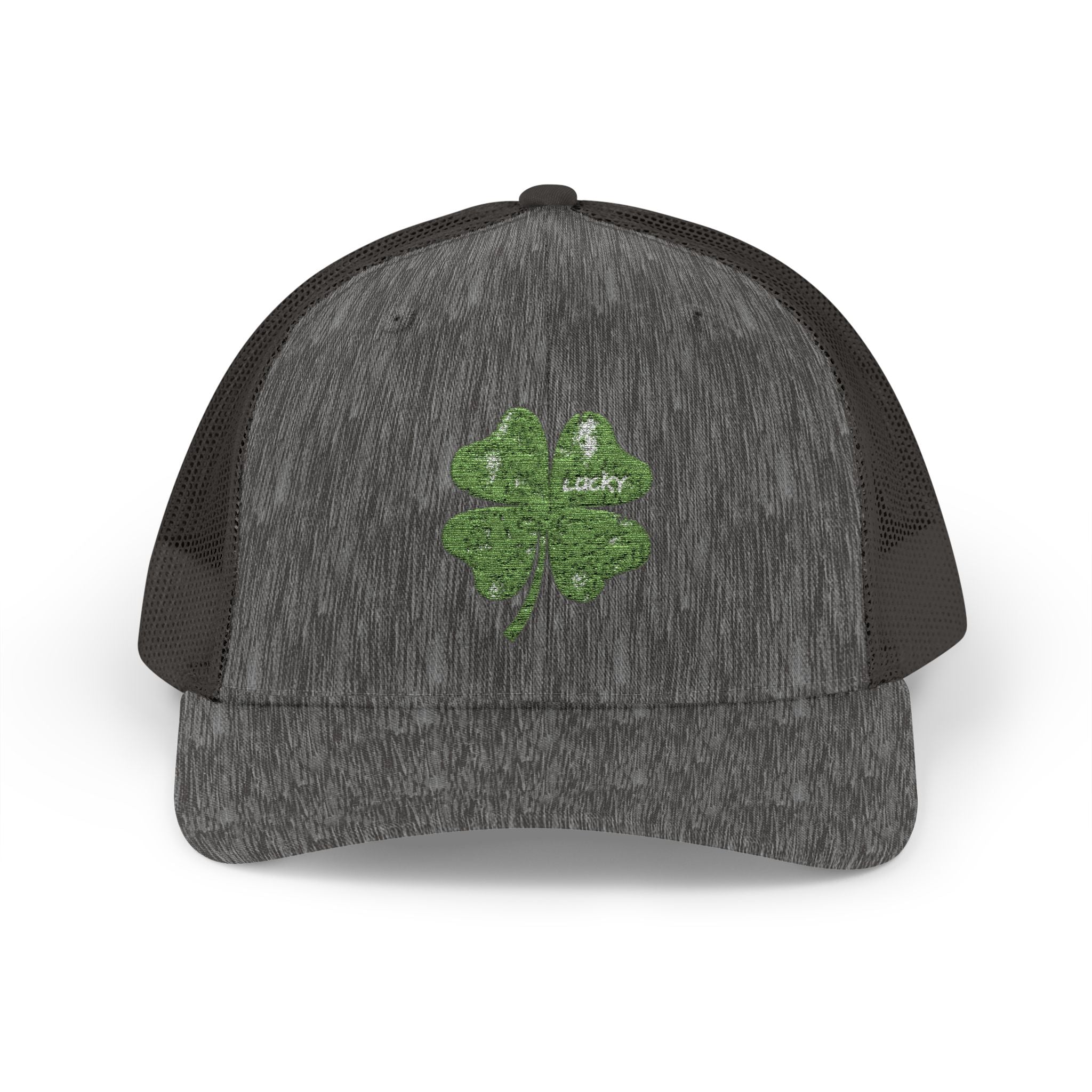 St. Patrick's Day Lucky 4-Leaf Clover Snapback Trucker Cap