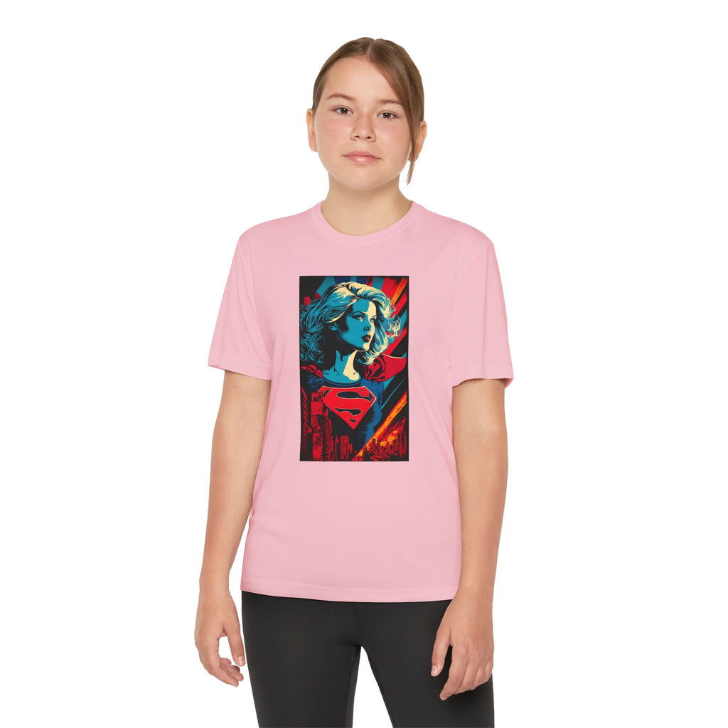 Superhero Youth T-Shirt Sports Graphic Tee, Cool Athletic Shirt for Kids