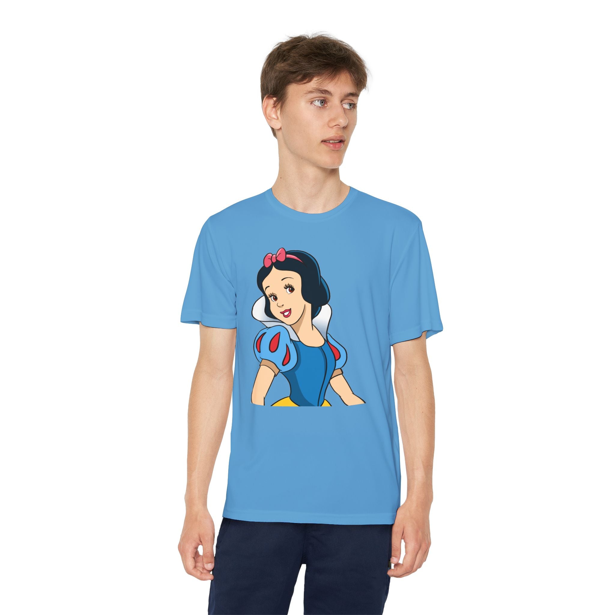 Snow White Youth T-Shirt Sports Graphic Tee, Cool Athletic Shirt for Kids, Perfect for Sports Events, Team Spirit