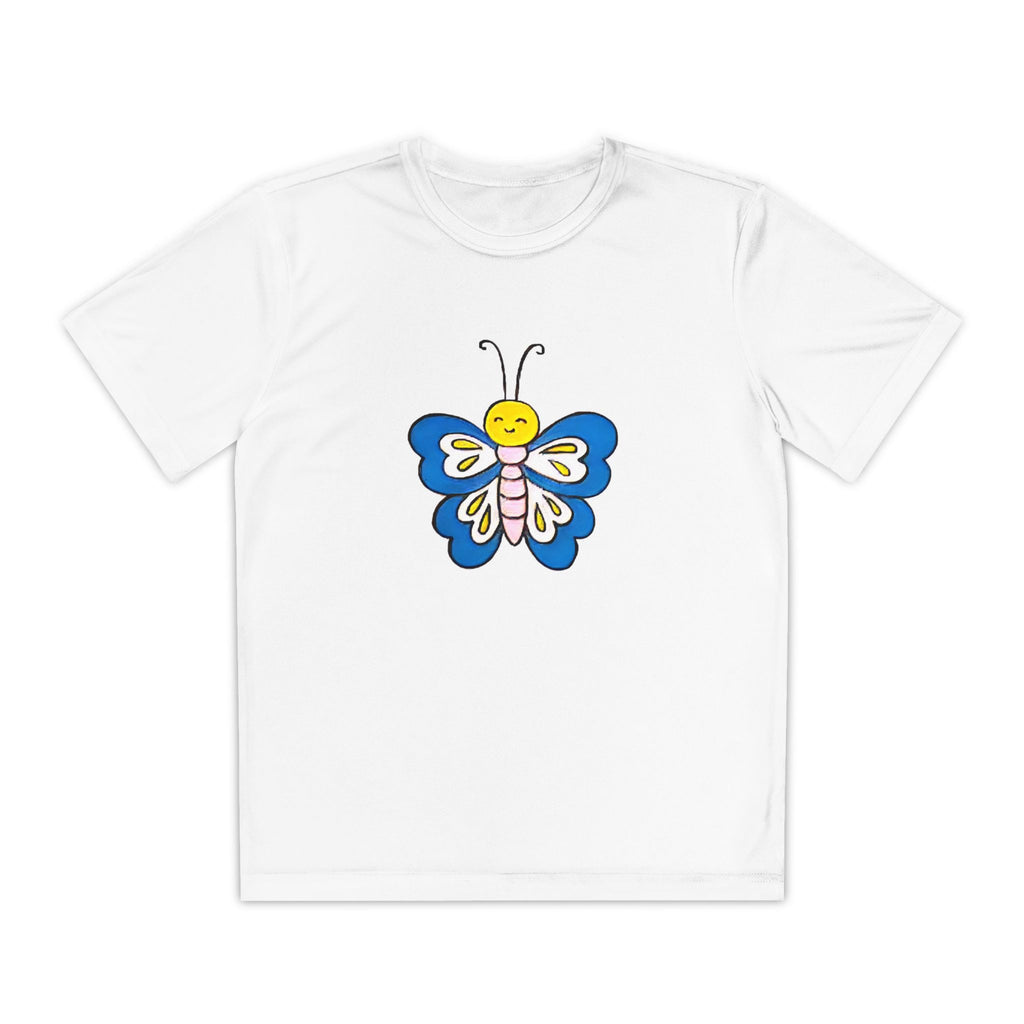 Butterffy Youth T-Shirt Sports Graphic Tee, Cool Athletic Shirt for Kids, Perfect for Sports Events, Team Spirit