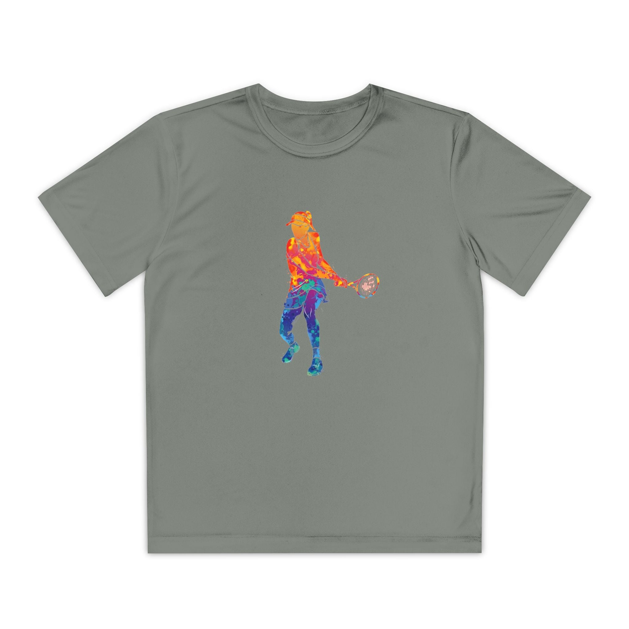 Tennis Youth Sports Graphic Tee, Cool Athletic Shirt for Kids, Perfect for Sports Events, Team Spirit, Birthday Gift, Summer Activities