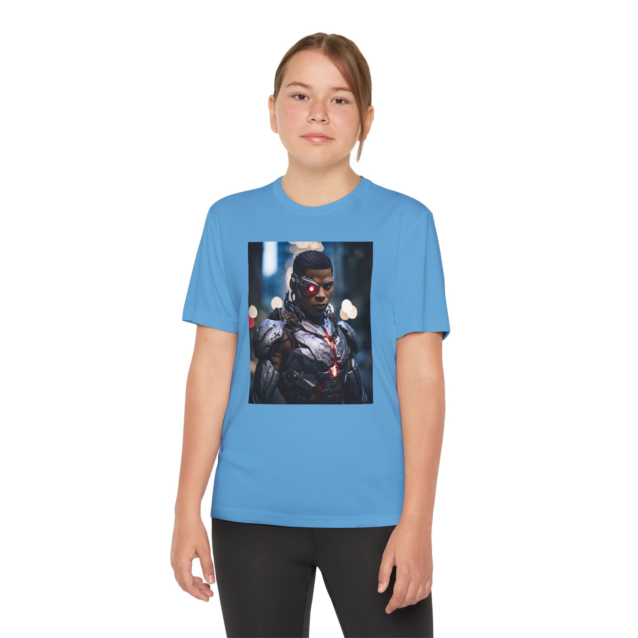 Cyborg Superhero Marvel Patriotic, Kids Graphic T-Shirt, Boys Hero Top, Girls Comic Book Clothing, Birthday