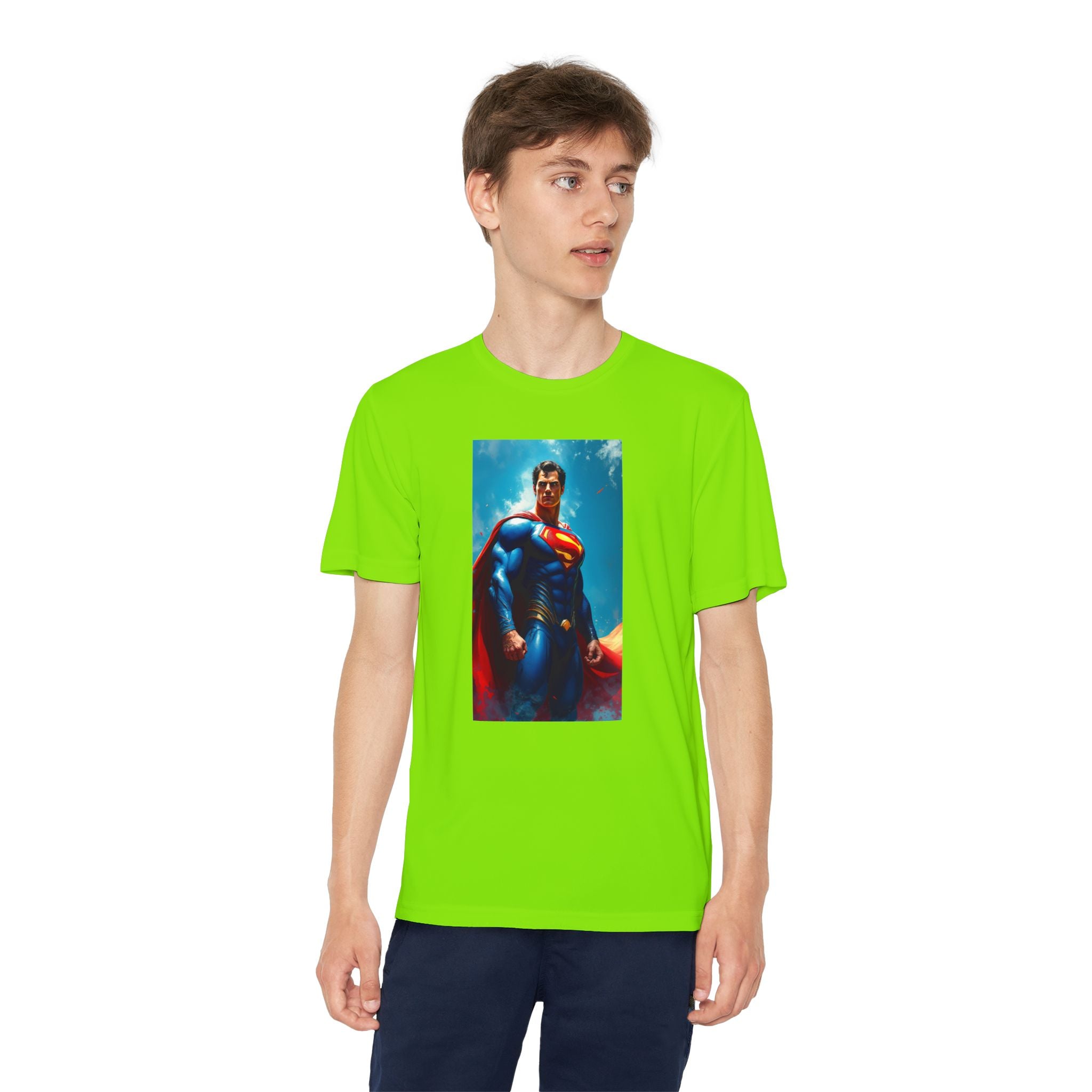 Superman Superhero Marvel T-Shirt, Youth Competitor Tee,  Kids Comic Book Hero Top, Children's Graphic Tee, Youth Super Power T-Shirt