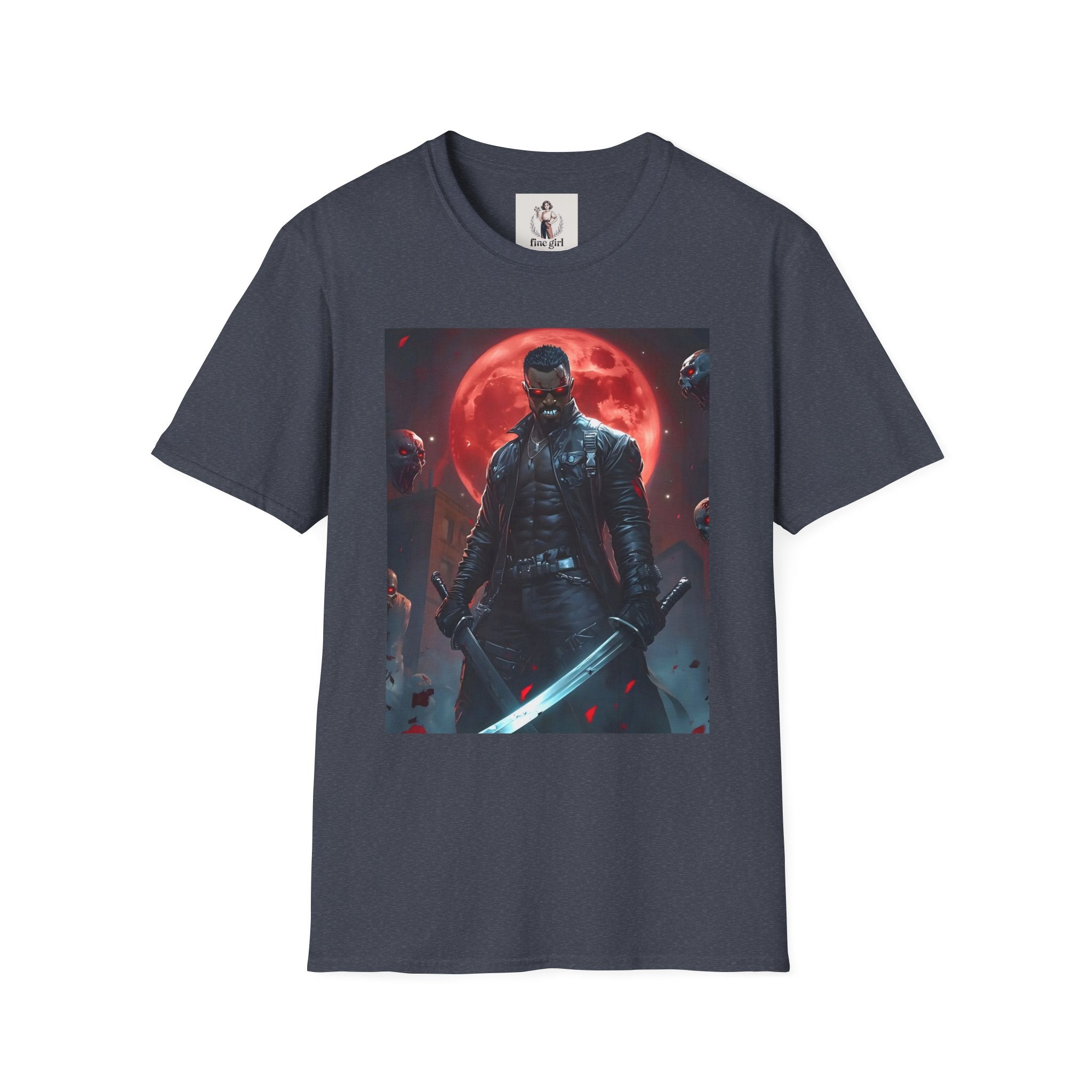 Blade Superhero Marvel Unisex Softstyle T-Shirt, Comic Book Tee, Geeky Clothing, Cosplay Costume Top